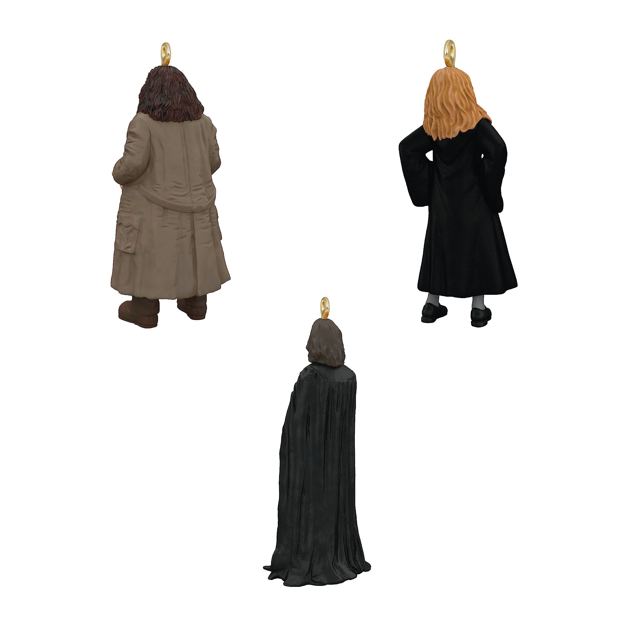 Hallmark Keepsake Miniature Christmas Ornaments 2023, Harry Potter Hermione, Hagrid and Snape Metal, Mini Set of 3, Gifts for Ha