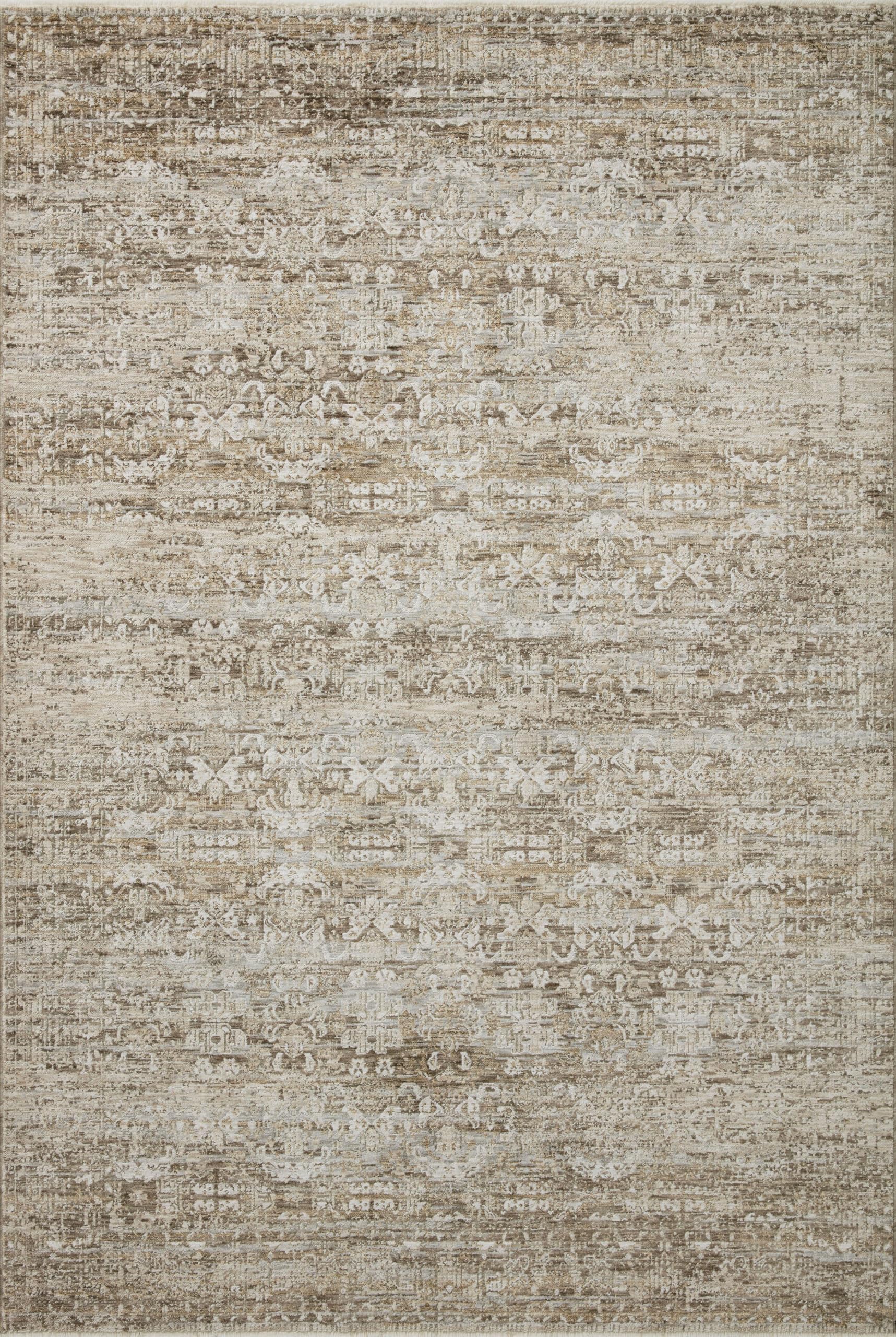 Loloi Amber Lewis Honora Collection HON-04 Bark/Dove 6-7 x 9-2 Area Rug