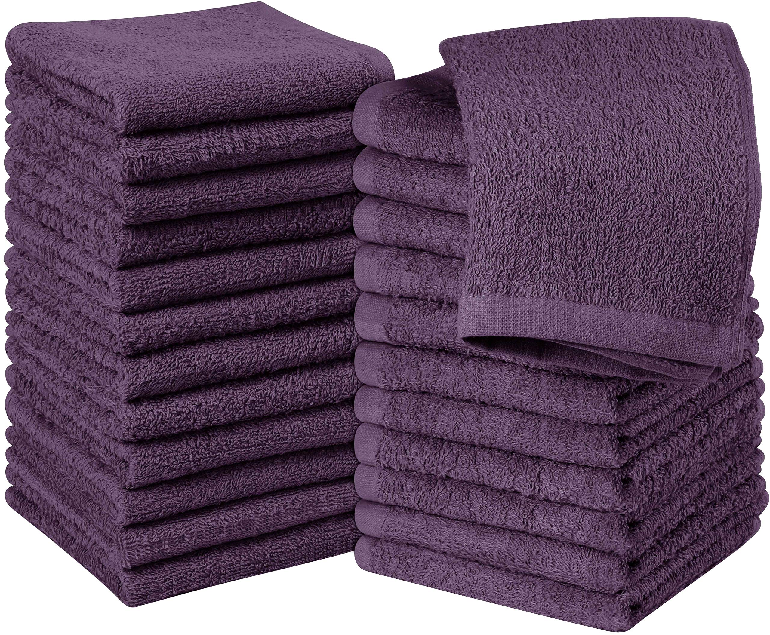 Utopia Towels Cotton Washcloths Set - 100% Ring Spun Cotton, Premium Quality Flannel Face Cloths, Highly Absorbent And Soft Feel