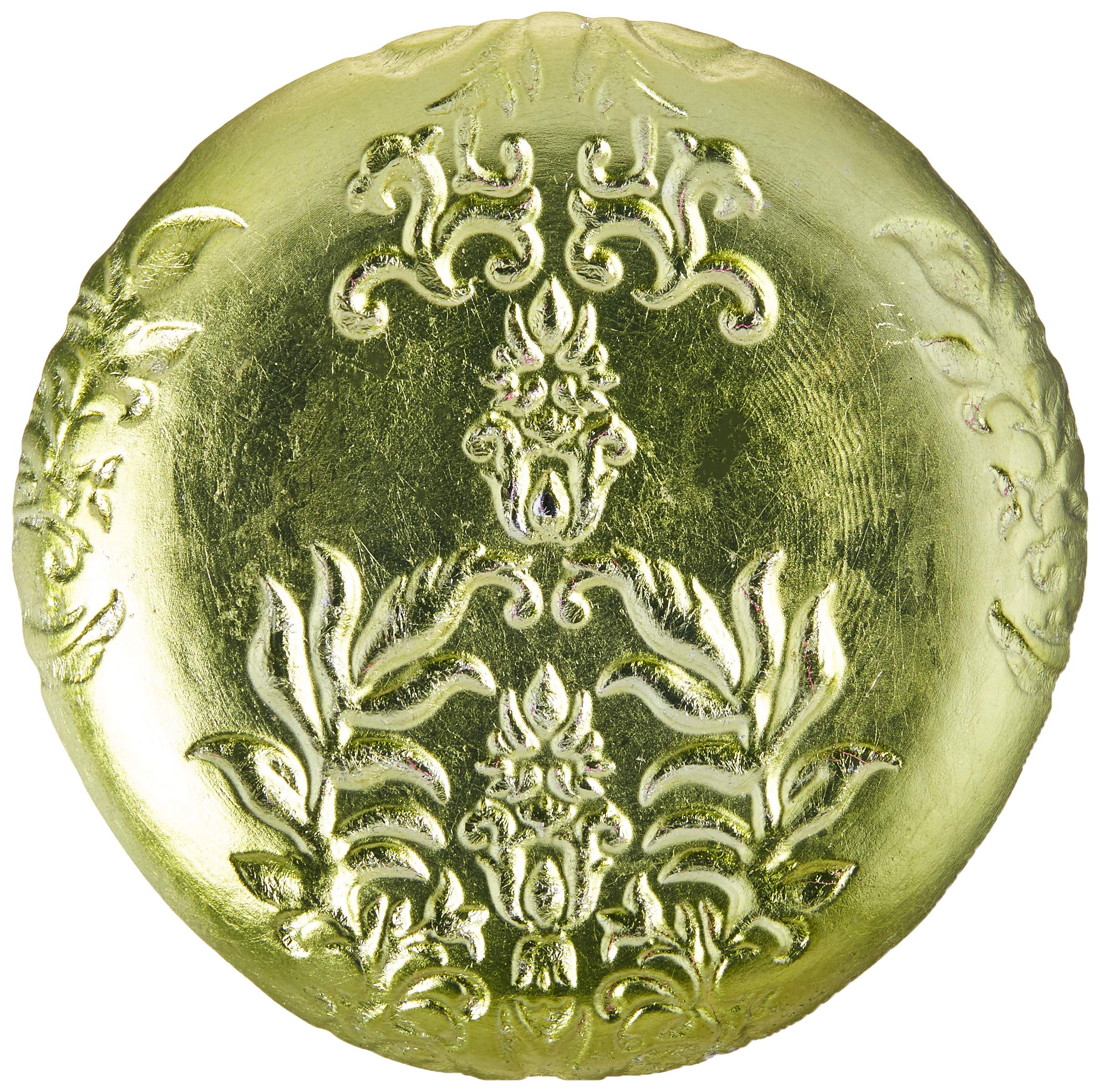 Red Pomegranate Damask Canape Plate Green Purple 6.5-Inch