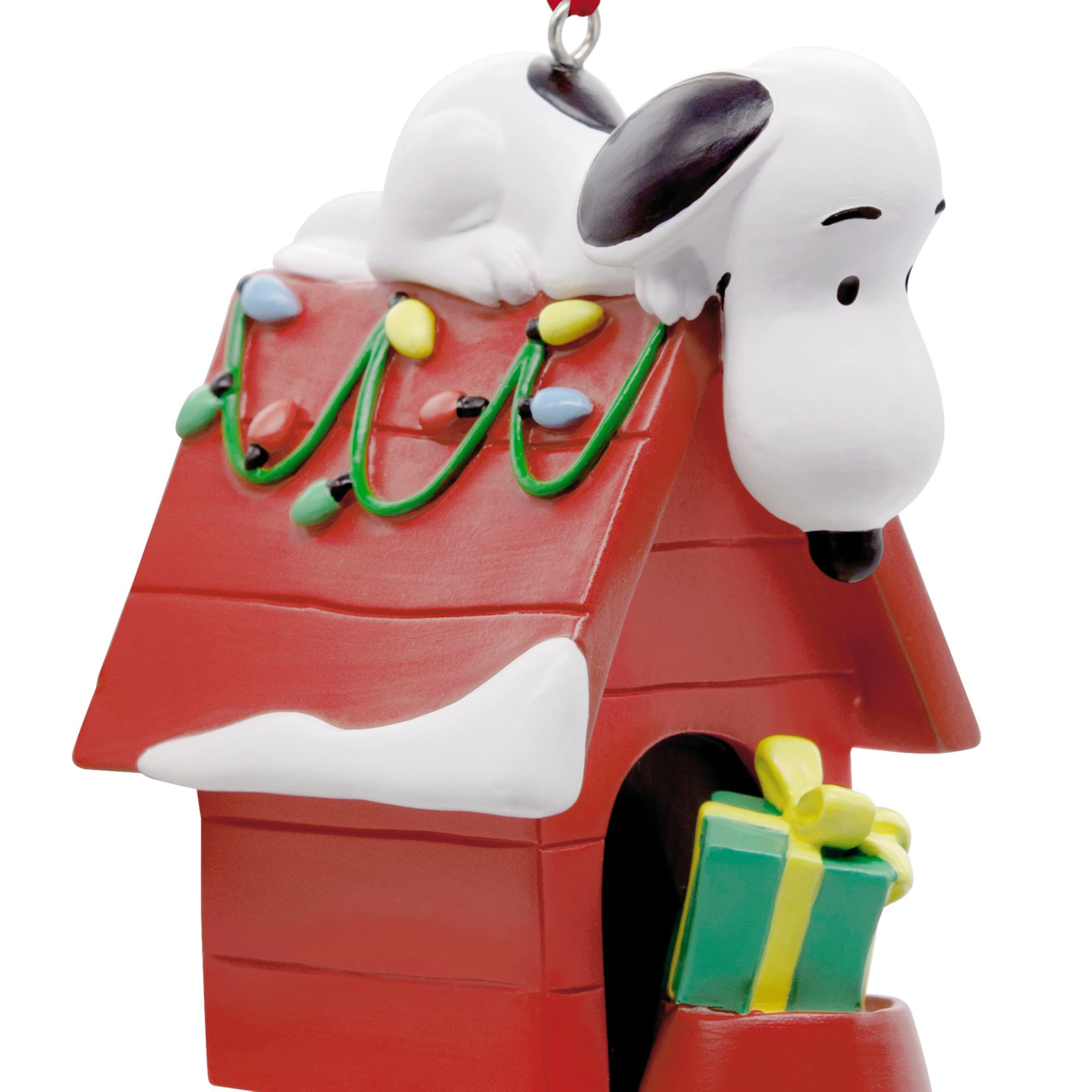 Hallmark Peanuts Snoopy Christmas Ornament - Holiday Doghouse, Plastic, Model 3HCM4262