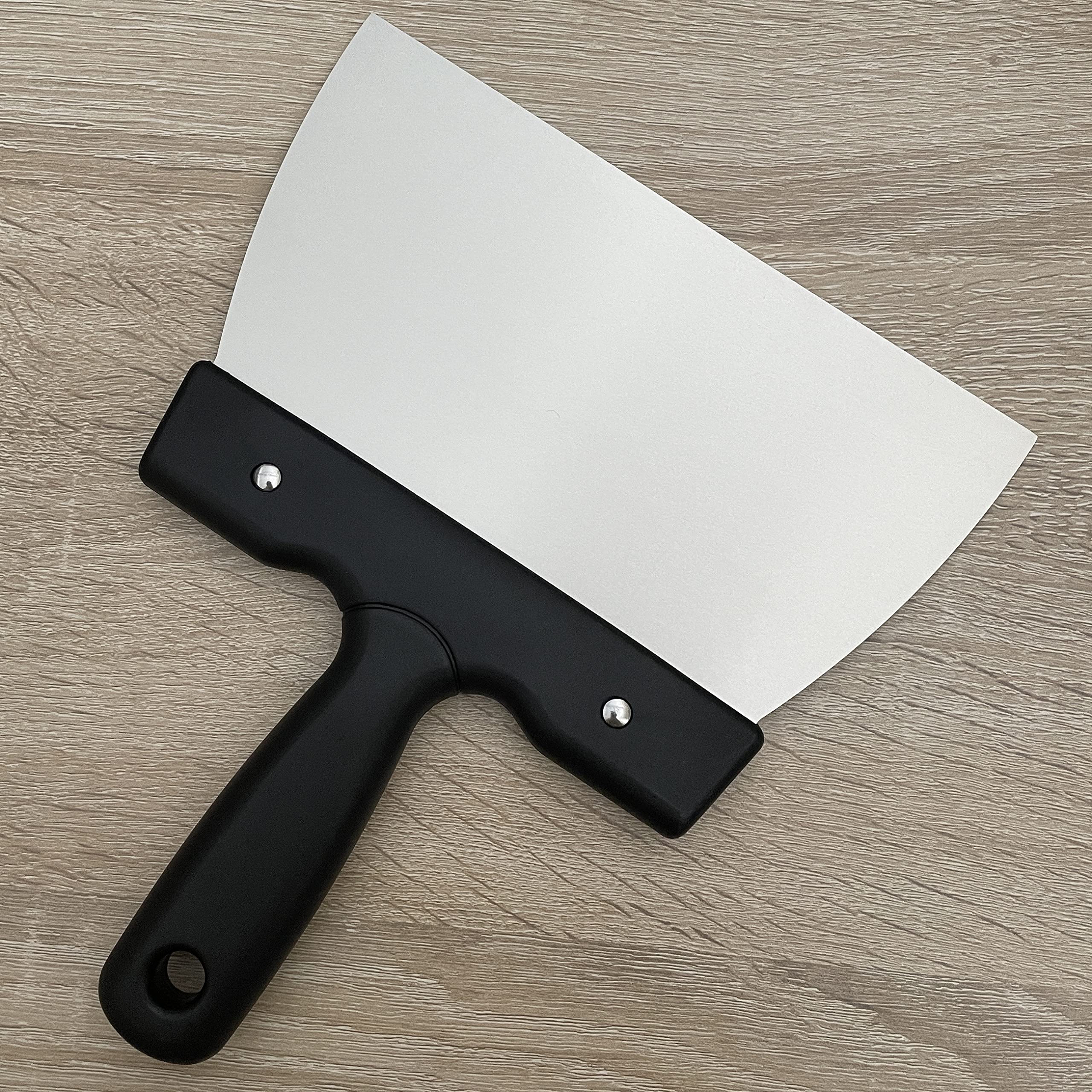 Coating Spatula For Chocolate Scraper Chocolate Thermostat Spatula Stainless Steel Dough Scraper 7.9Inch (Large 20Cm)