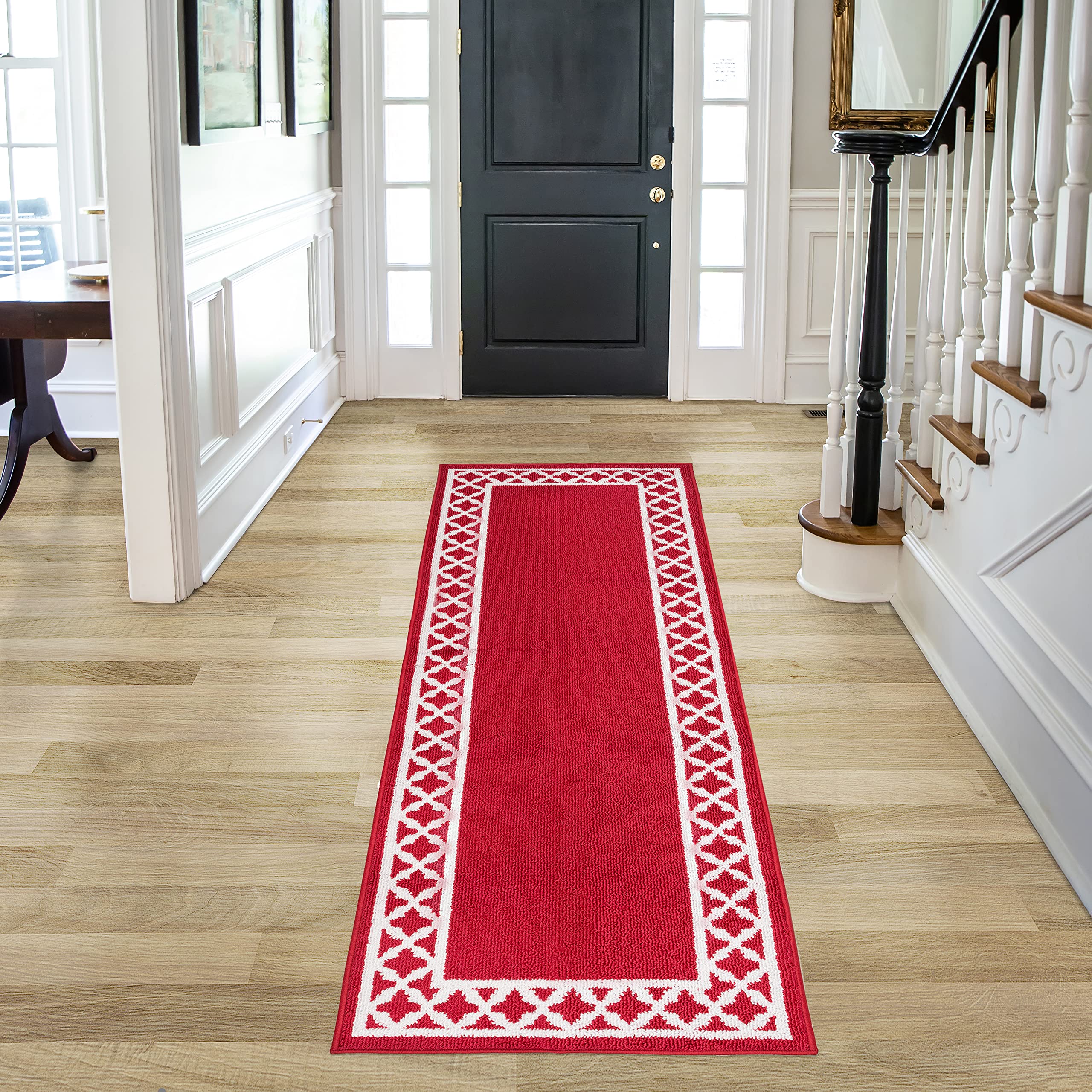 Nautica - Runner Rug | Indoor Runners for Hallways and Entry Rugs| Non-Slip and Non-Skid Entry and Kitchen Door Mat| Machine Was