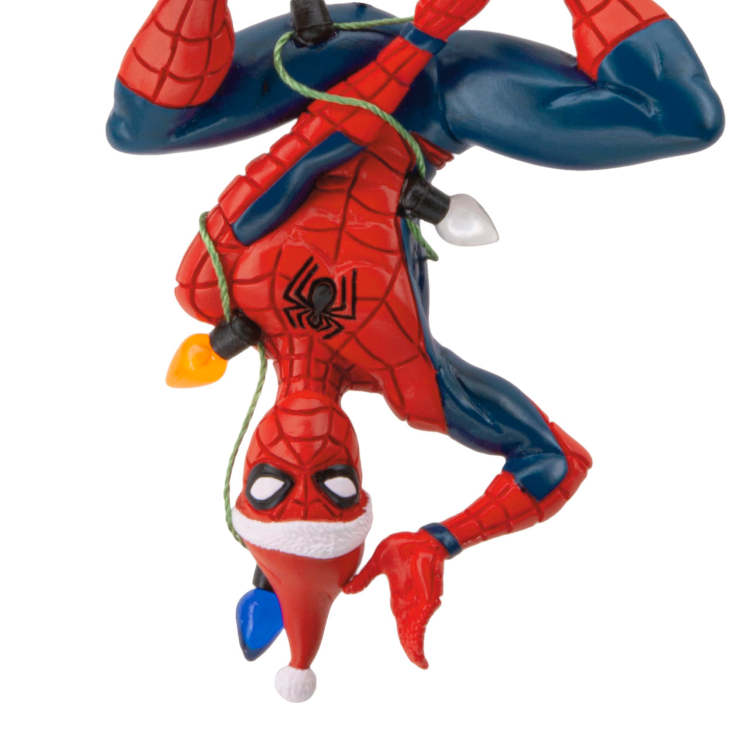 Hallmark Marvel Spider-Man Hanging from Lights Christmas Ornament, Gifts for Marvel Fans