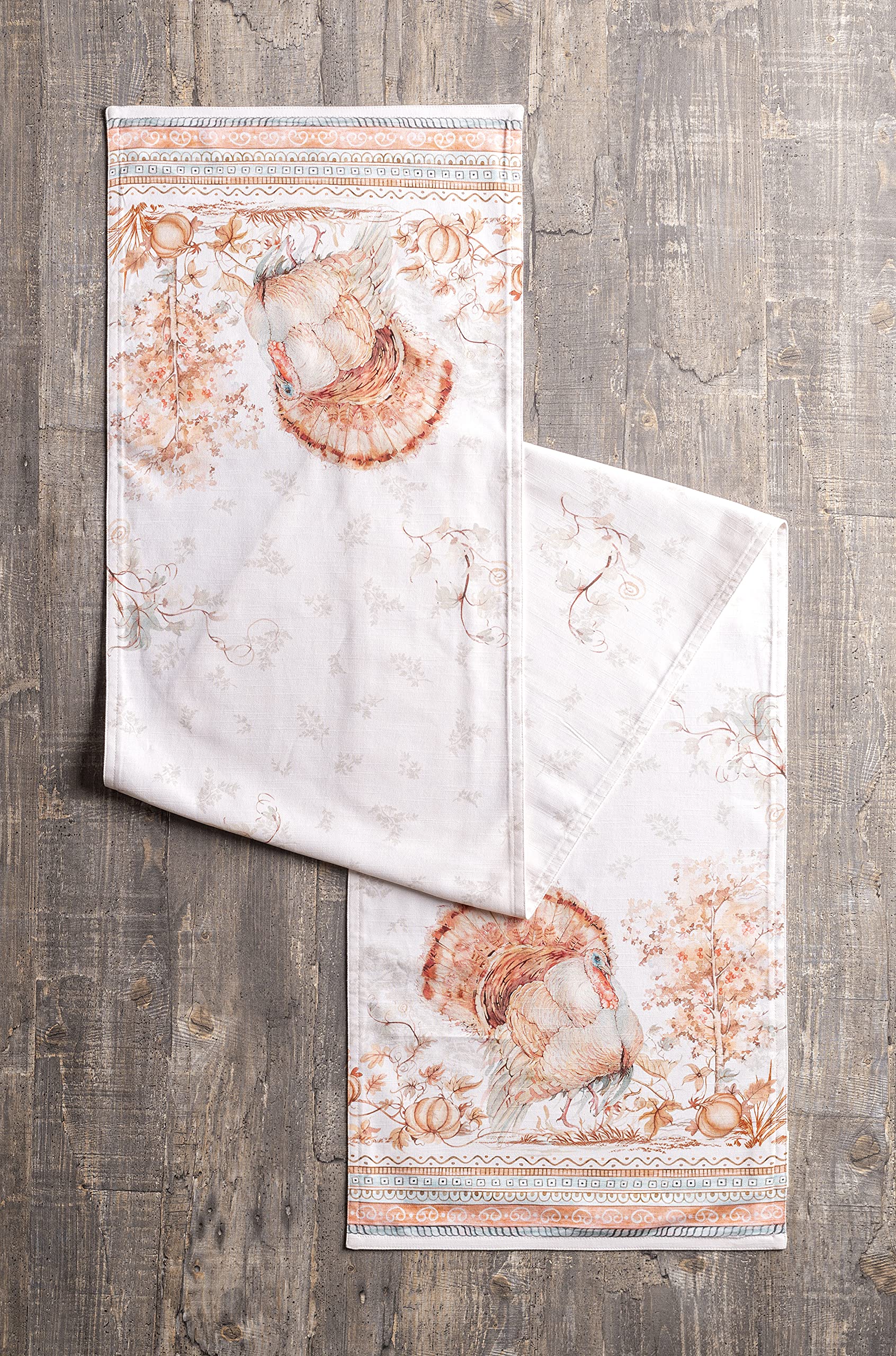 Maison D' Hermine Table Runner 100% Cotton 14.50Inch X 72Inch Decorative Table Runners, Dining, Kitchen, Parties & Camping, Givi