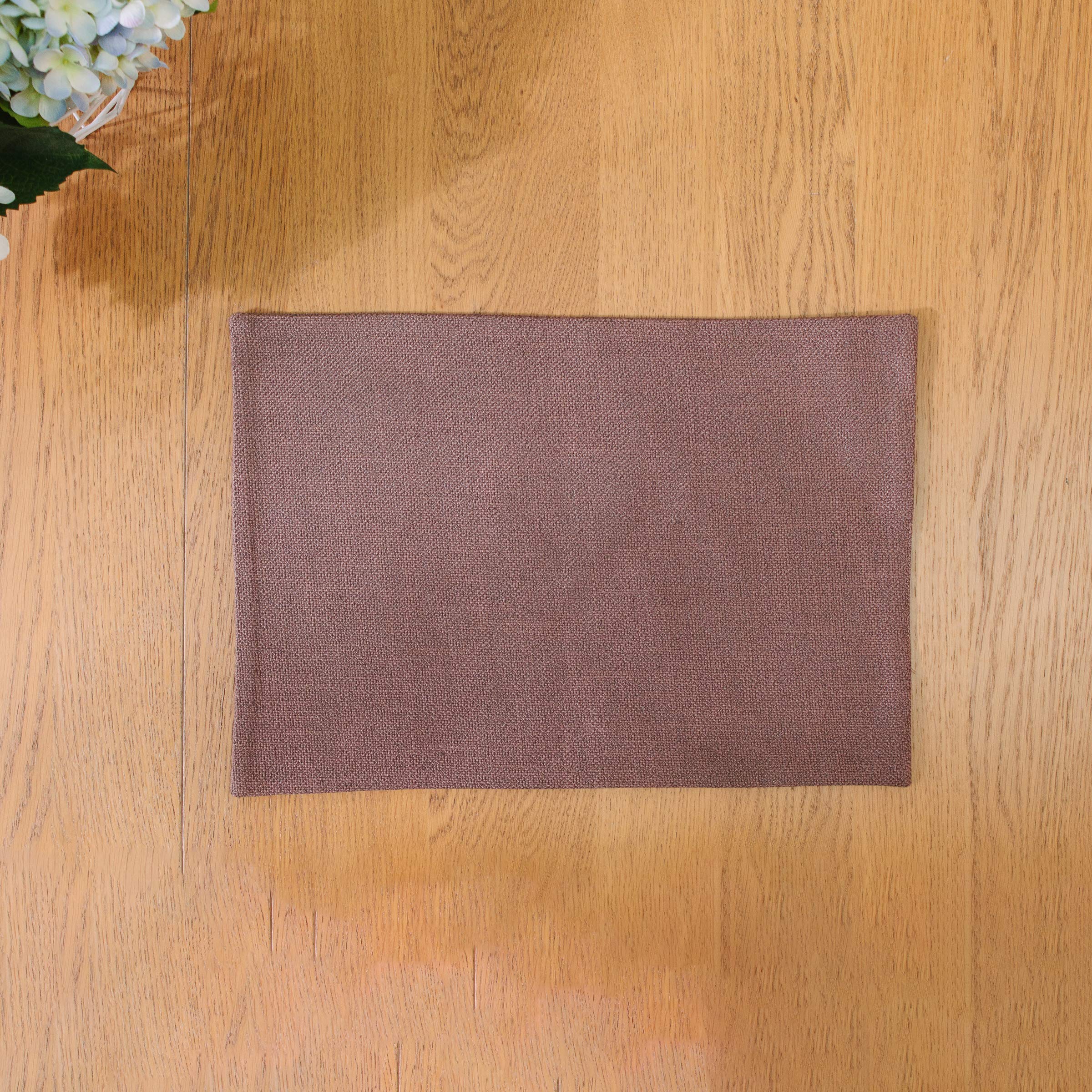 Natus Weaver 4 Piece Soft Handmade Faux Linen Place Mats Heat Resistant Dining Table Place Mats Kitchen Table Mats 12 X 18 Coffe