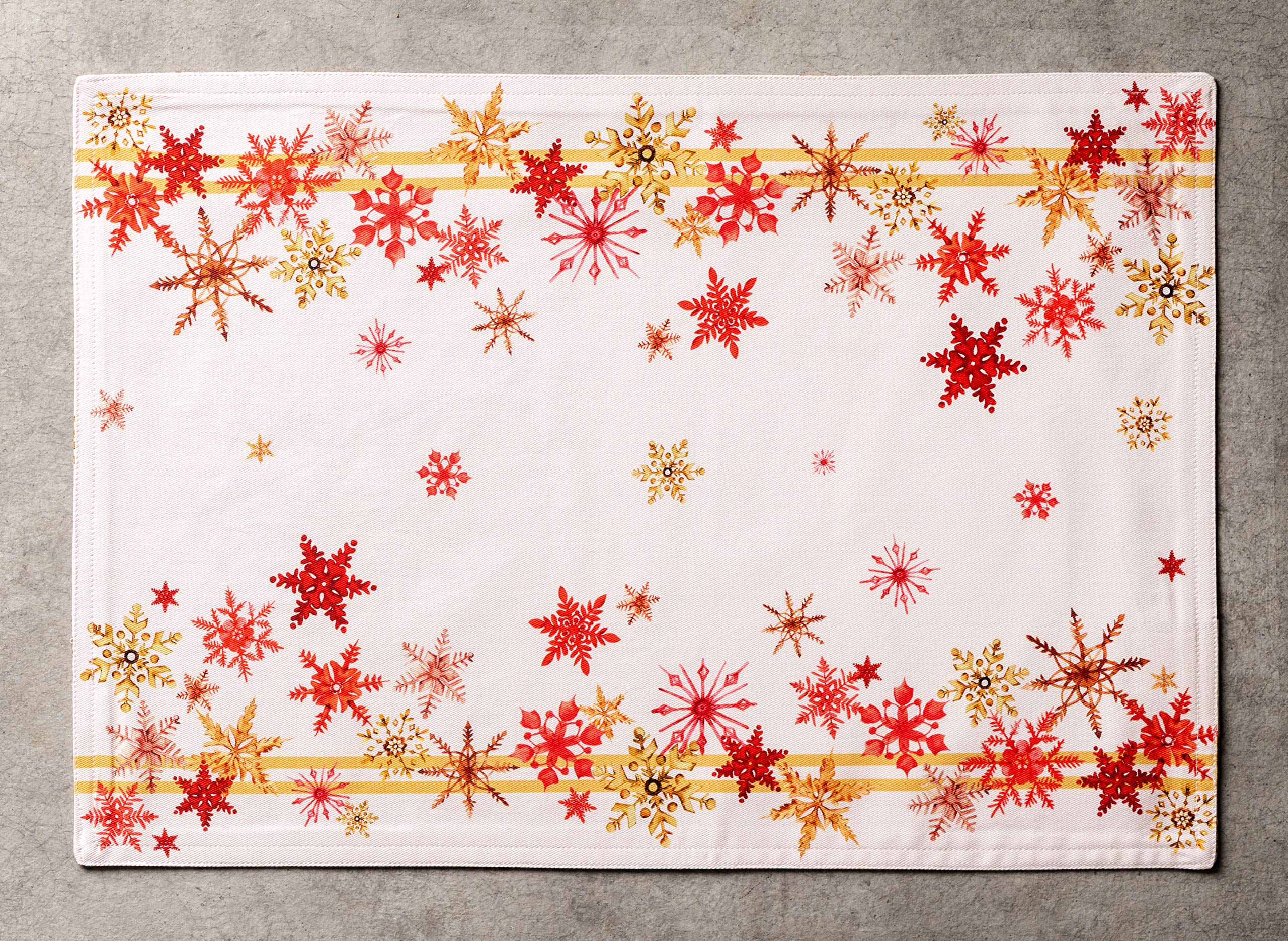 Maison D' Hermine Placemat 100% Cotton Decorative Placemats Washable Cloth Placemats, Home, Wedding, Restaurant & Camping, Cryst