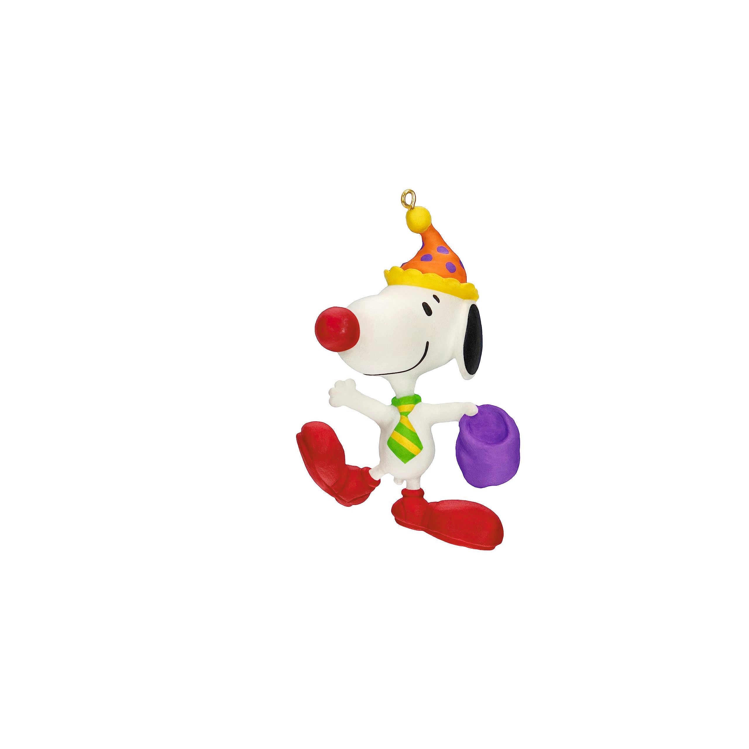 Hallmark Keepsake 1.06 Mini Halloween Ornament 2023, The Peanuts Gang Clowning Around Snoopy Mini, Gifts for Peanuts Fans