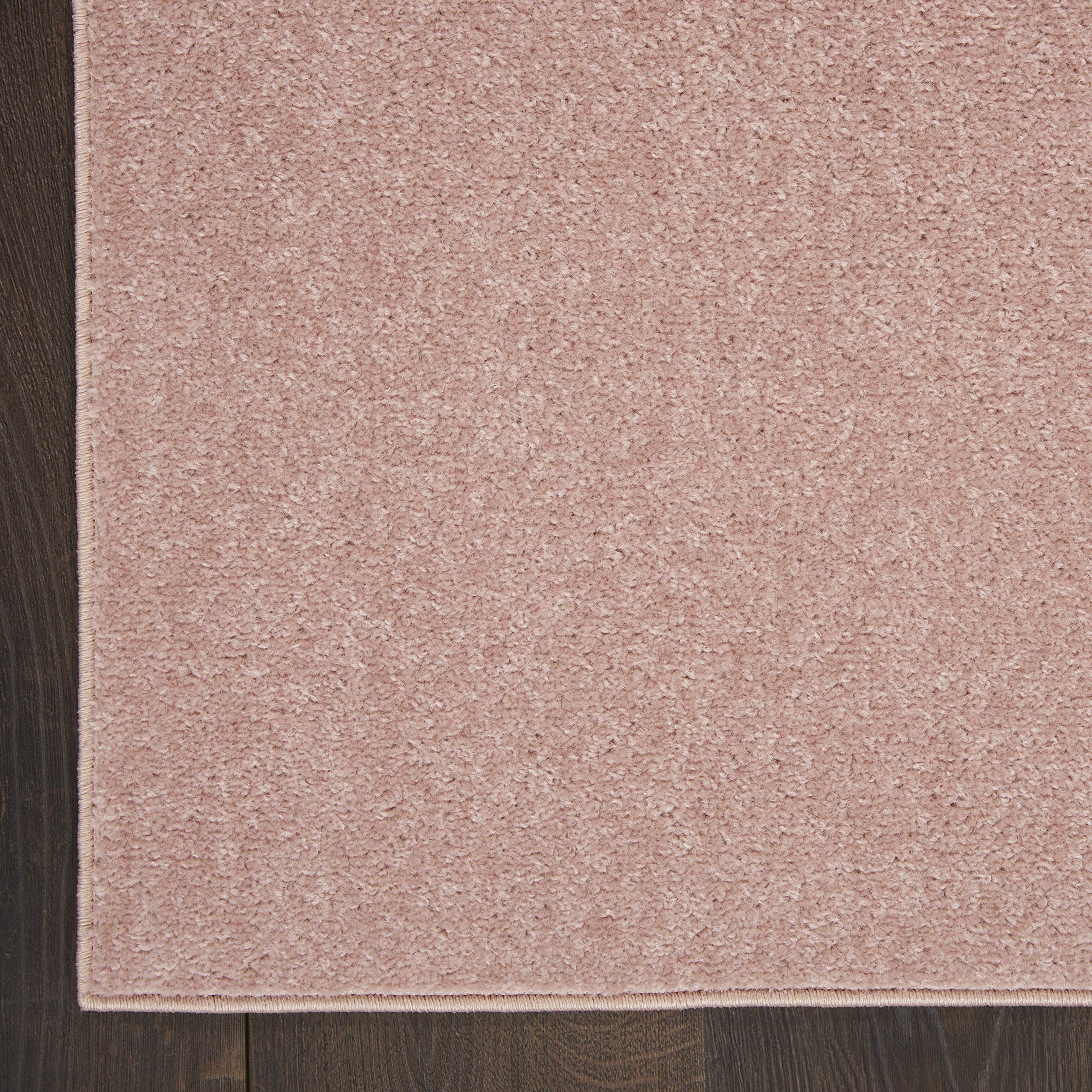 Nourison Home Essentials Indoor/Outdoor Pink 22 x 76 Area-Rug, Easy-Cleaning, Non Shedding, Bed Room, Living Room, Dining