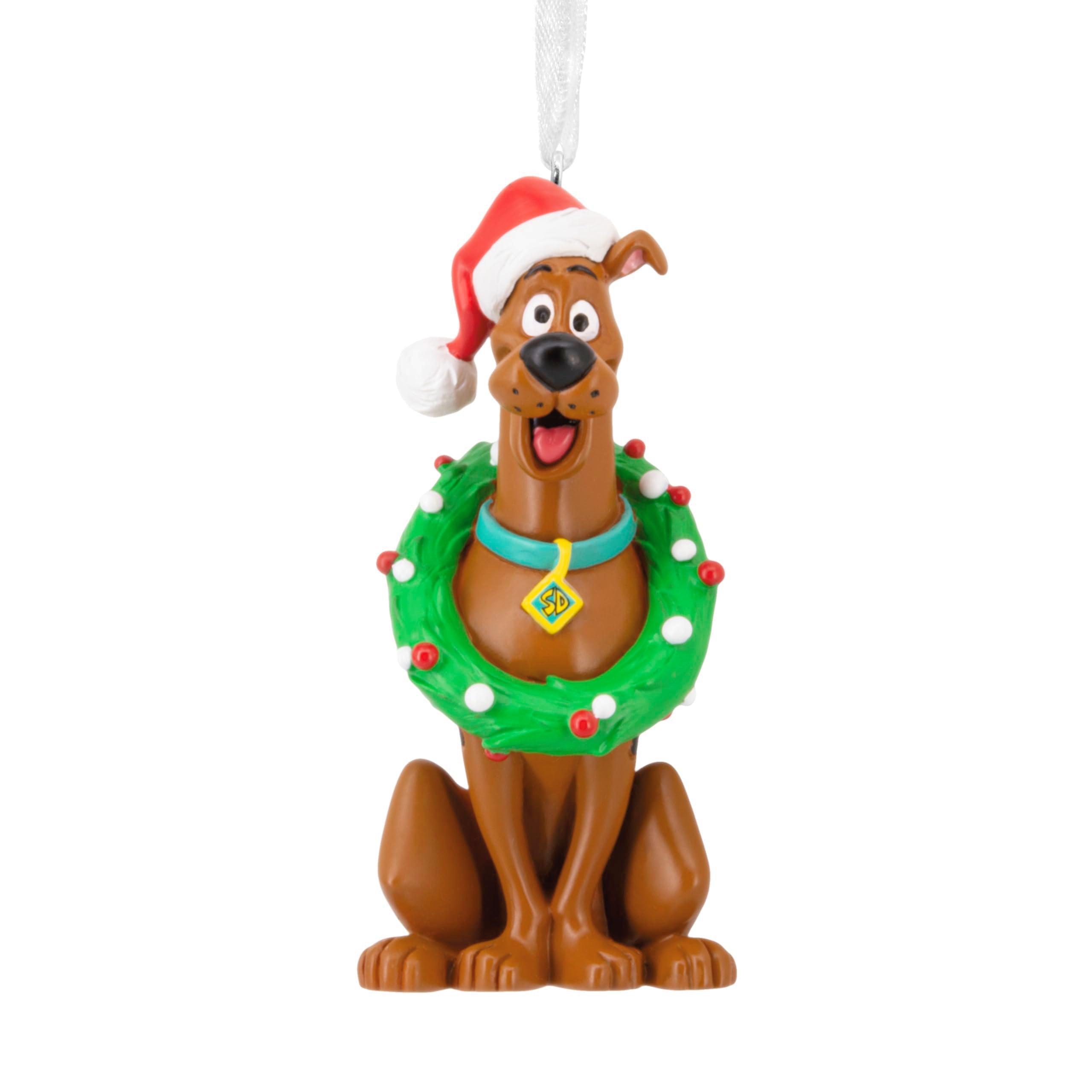 Hallmark Scooby-Doo with Wreath Christmas Ornament, Cartoon Gifts