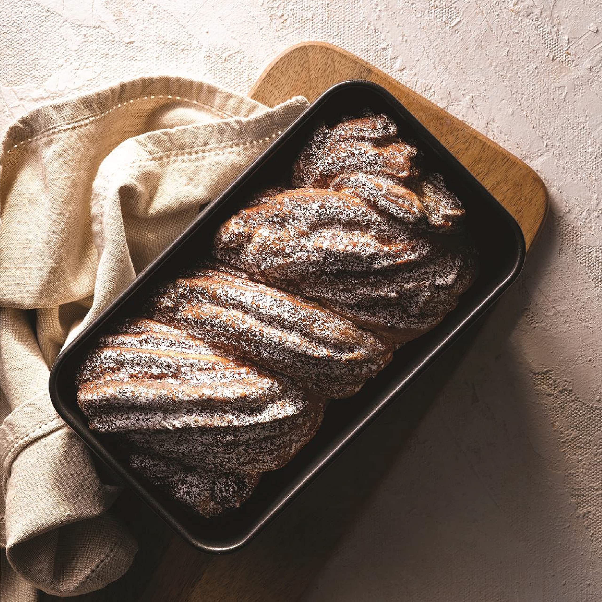 Baker's Secret Nonstick Loaf Pan, 9" x 5", Carbon Steel, Dark Gray, Model BS10072, Ideal for Meatloaf and Bread Baking