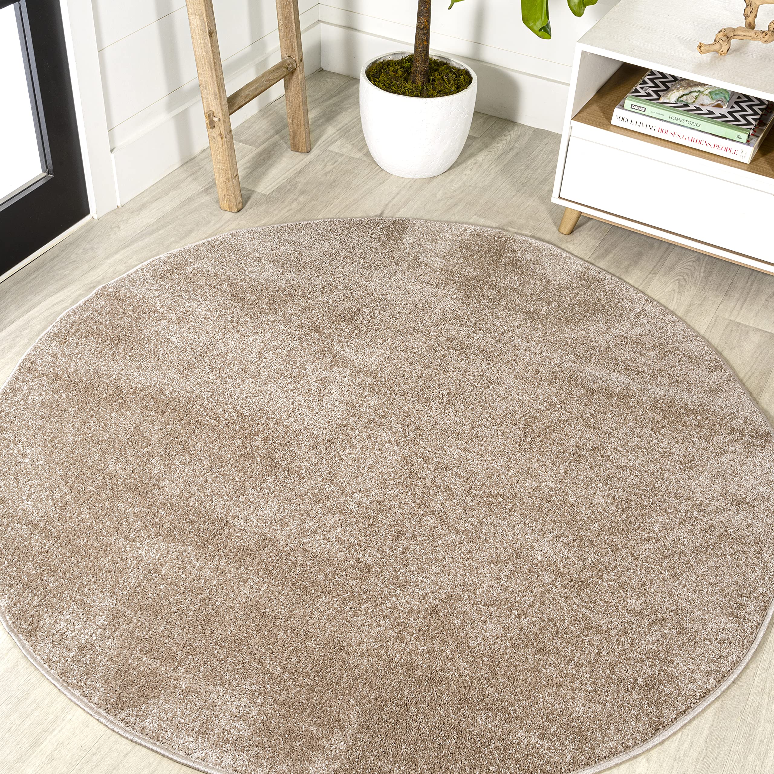 JONATHAN Y SEU100G-8R Haze Solid Low-Pile Indoor Area Rug, Coastal, Bohemian, Minimalist, Classic, Casual for Bedroom,Kitchen,Li