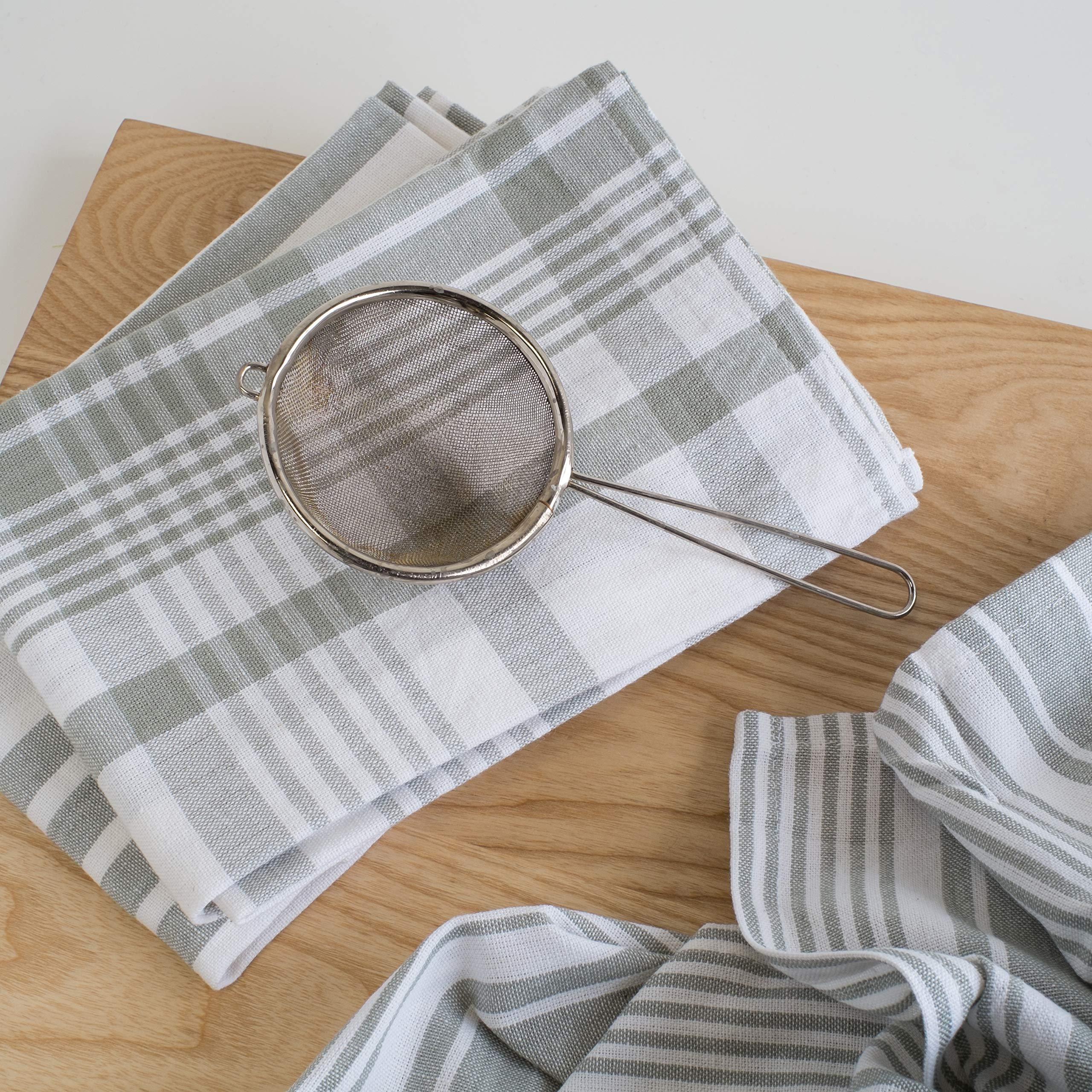 Now Designs Jumbo Pure Kitchen Towel, London Grey, Set Of 3