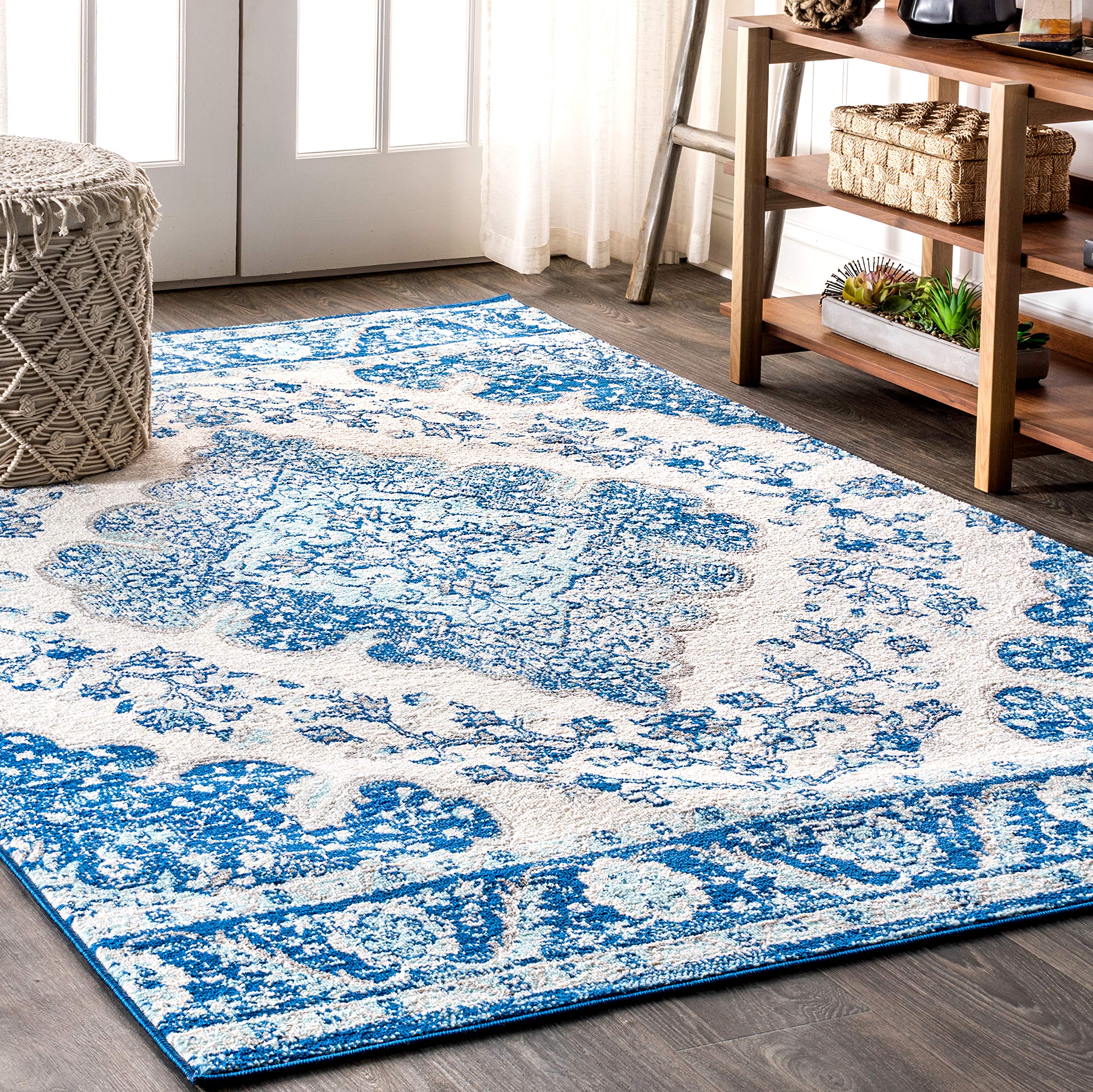 JONATHAN Y BMF106B-9 Bohemian Flair Boho Vintage Medallion Indoor Area-Rug Floral Easy-Cleaning High Traffic Bedroom Kitchen Liv