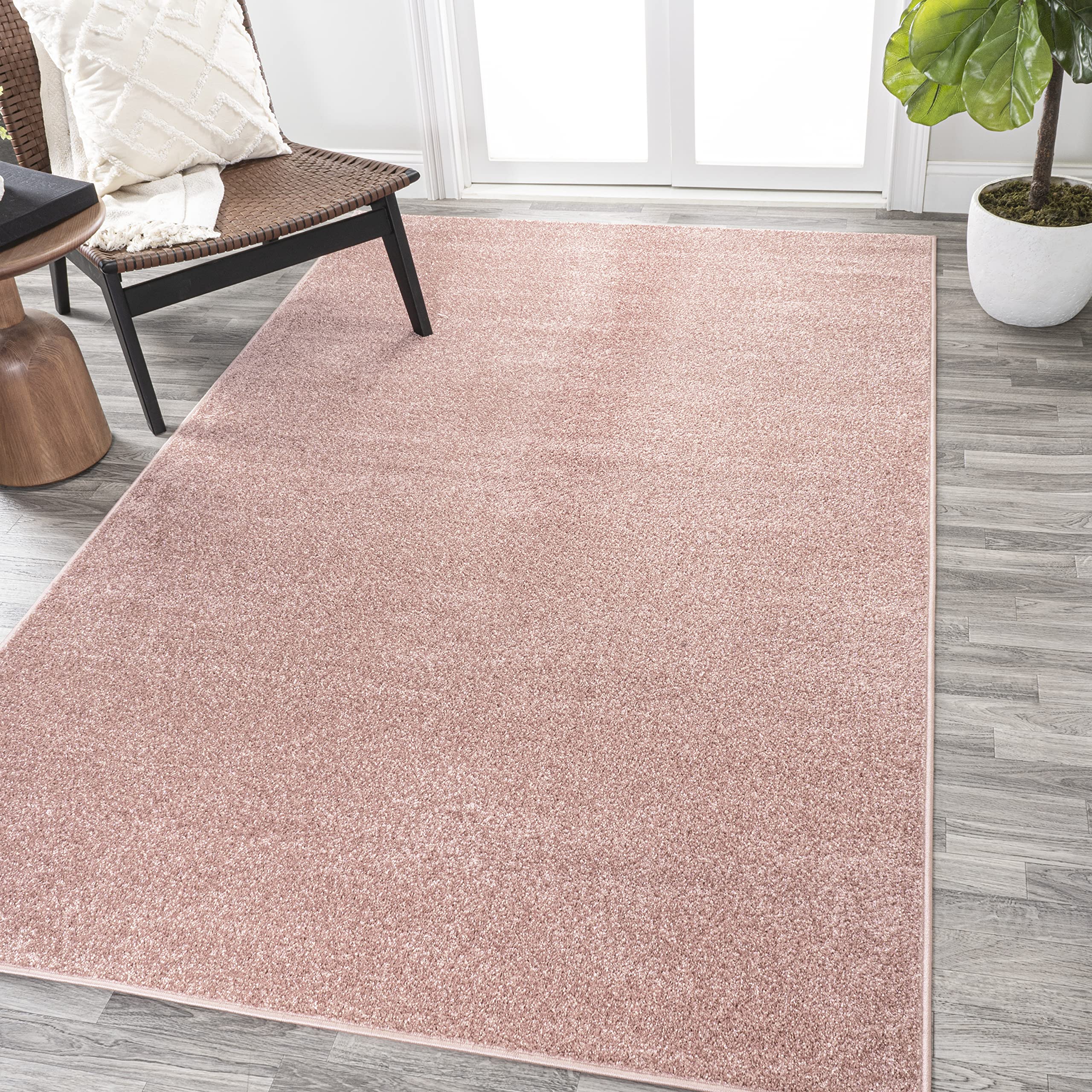 JONATHAN Y SEU100P-14 Haze Solid Low-Pile Indoor Area Rug, Coastal, Bohemian, Minimalist, Classic, Casual for Bedroom,Kitchen,Li