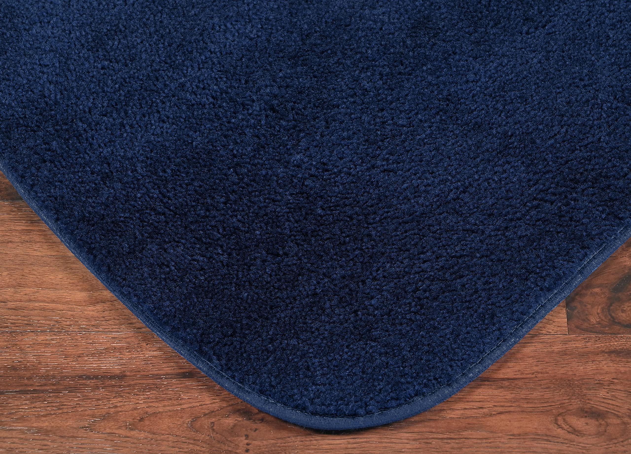 Garland Rug Traditional Bath Rug, 24-Inch By 40-Inch, Navy