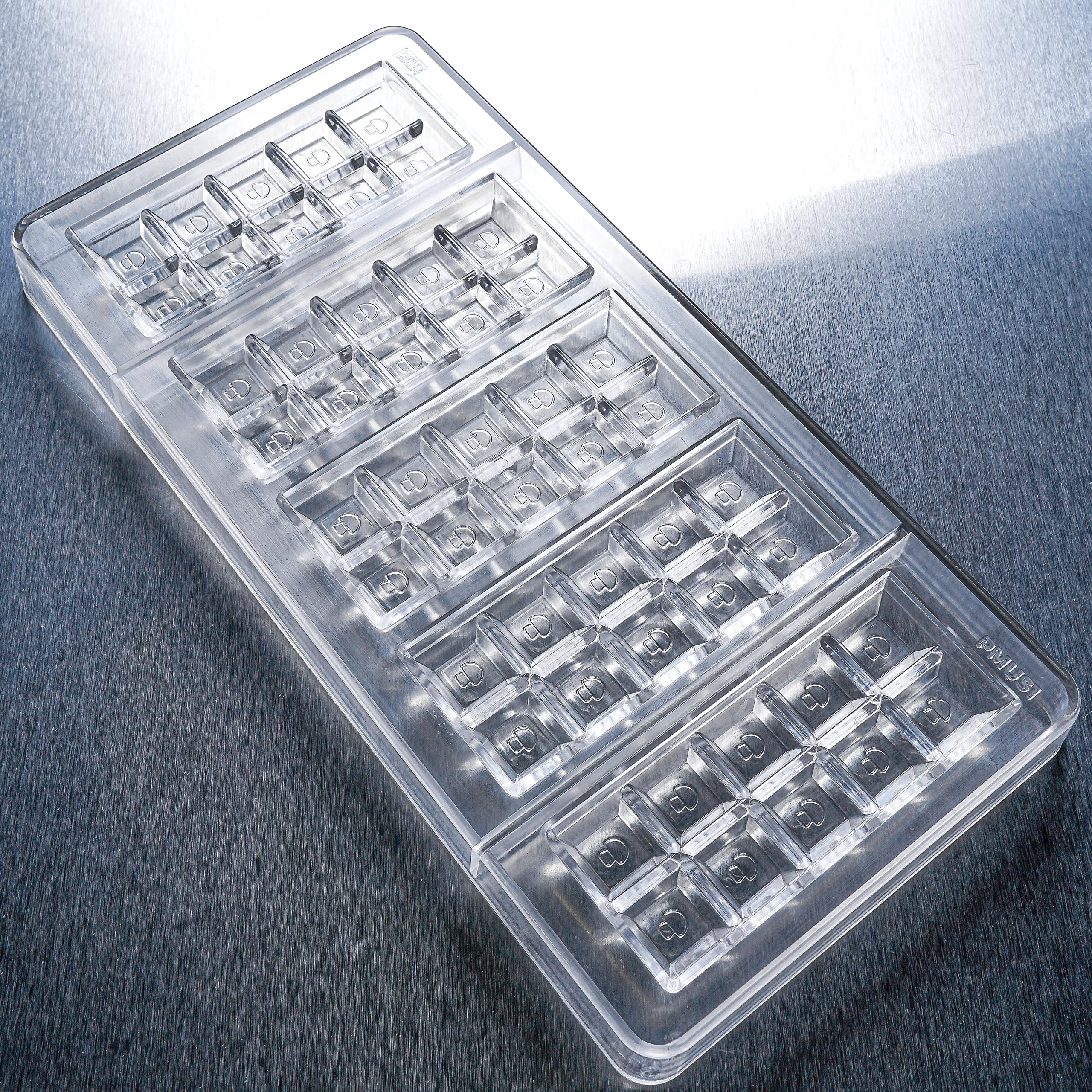 Polycarbonate Chocolate Bar Mold - Mushroom Symbol - 37Ml 10 Piece For Candy, Chocolate Bars, Baking Pmus1