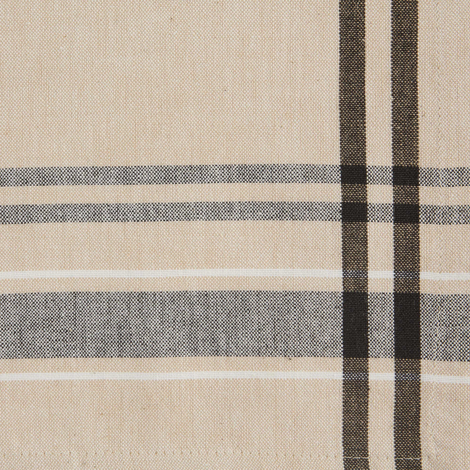 DII Black French Stripe Table Runner
