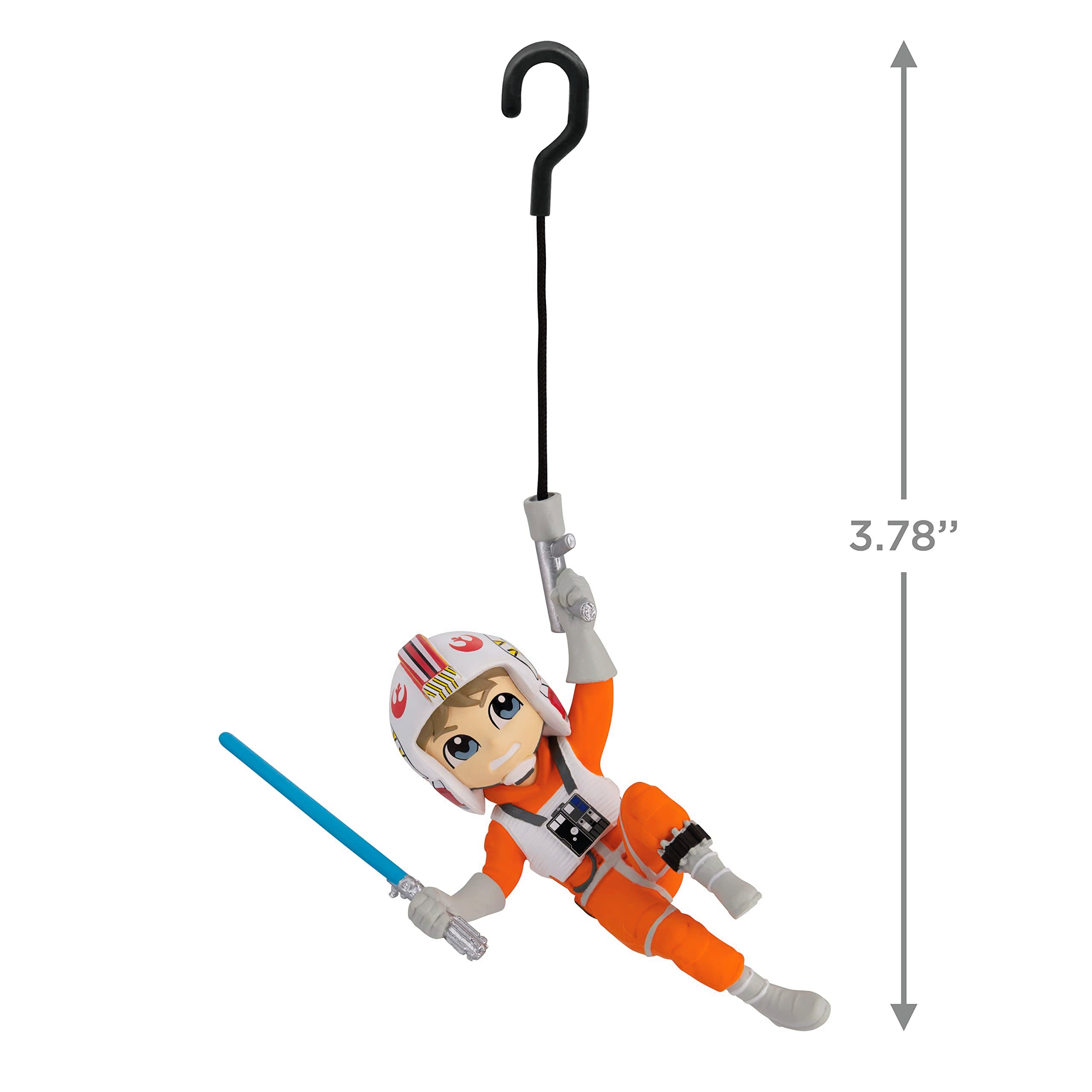 Hallmark Star Wars Swinging Luke Skywalker Christmas Ornament
