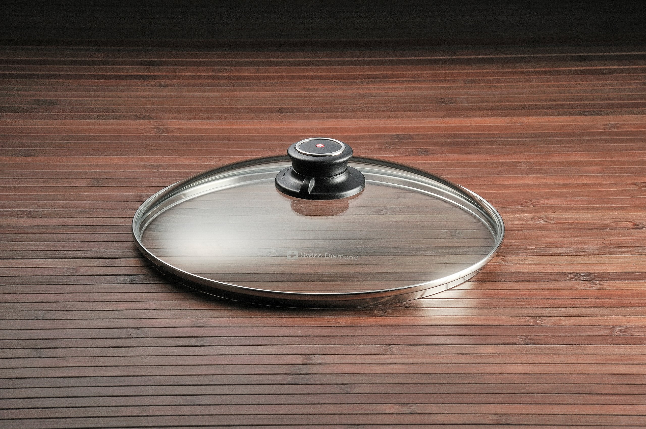 Swiss Diamond Heat-Tempered Glass Lid 26Cm Dishwasher Safe And Oven Safe