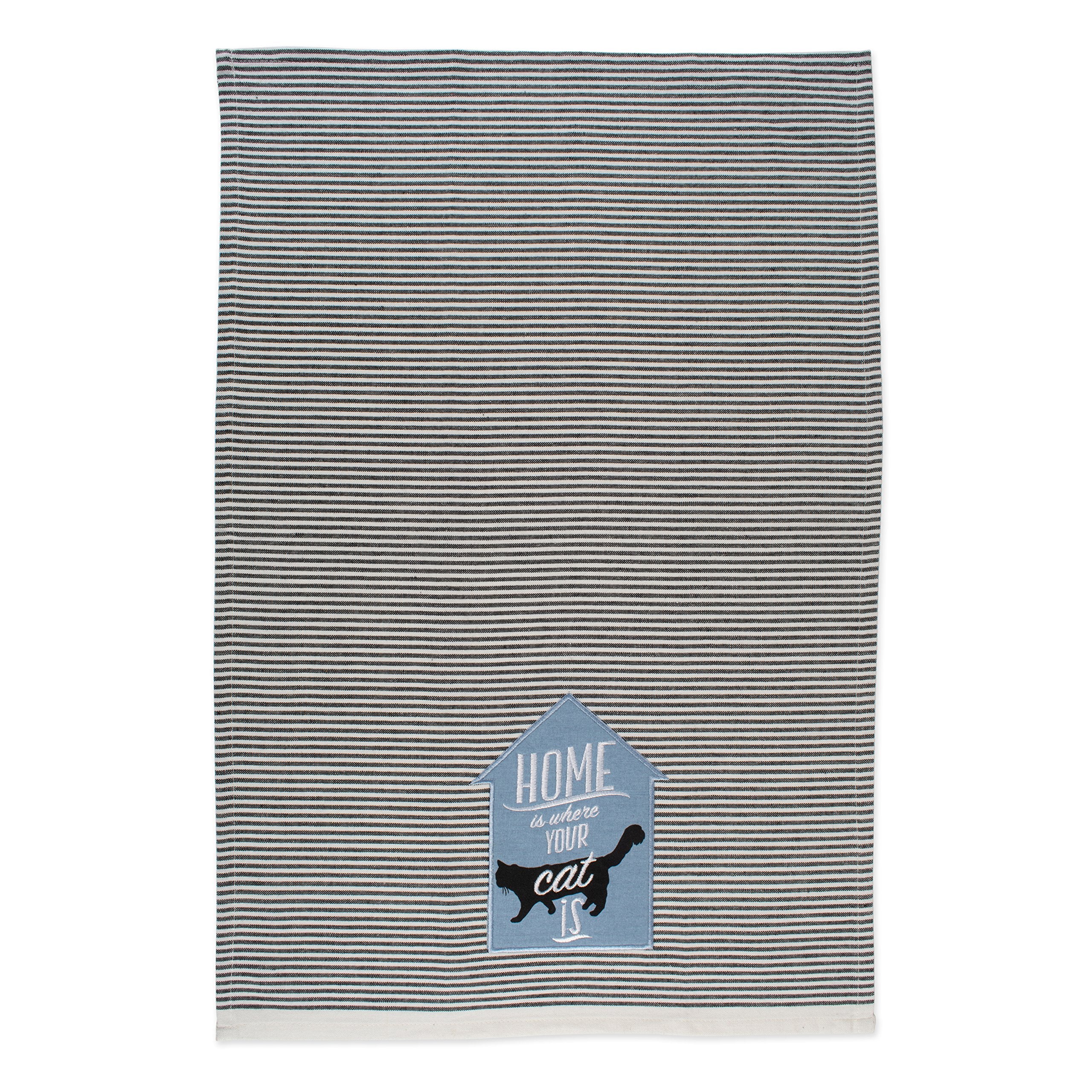 Dii Everyday Pets Kitchen Collection Absorbent Dishtowel Set, 18X28, Cat'S Meow, 3 Count