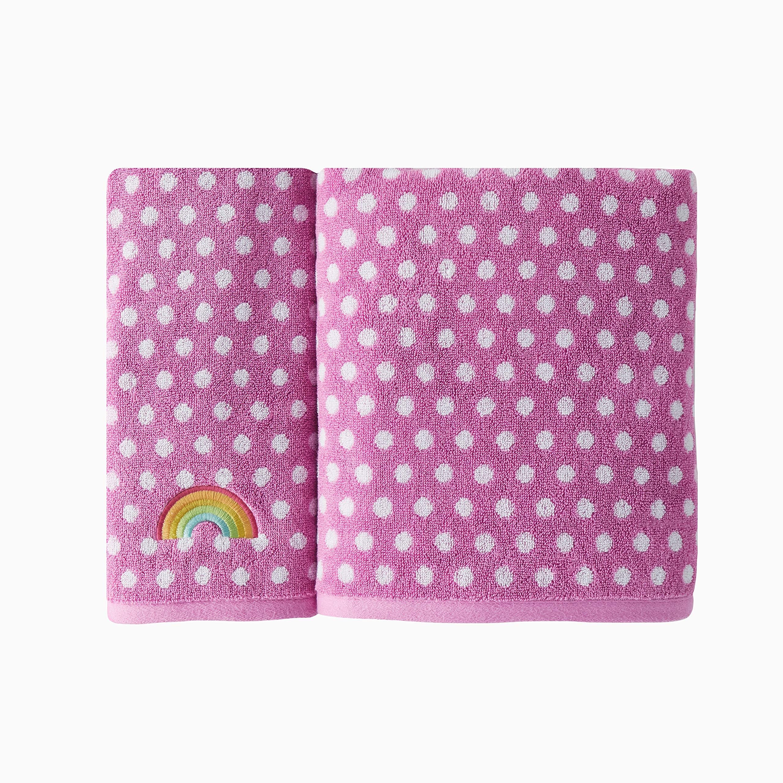 Skl Home Rainbow Cloud 2 Pc Hand Towel, Pink
