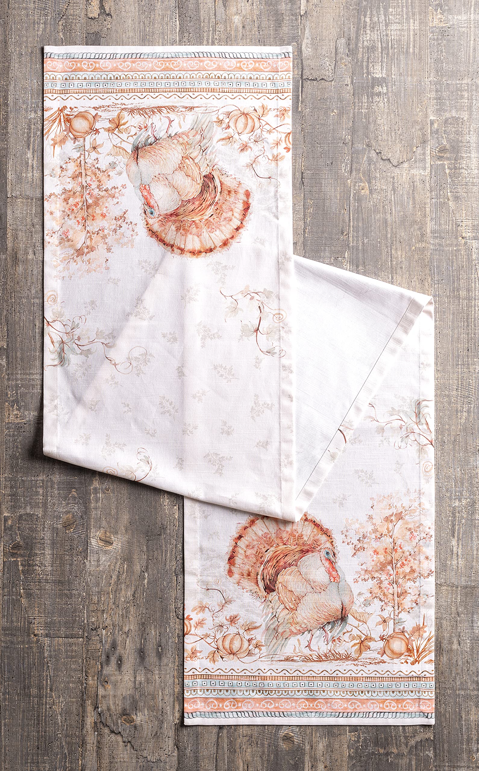 Maison D' Hermine Tablerunner 100% Cotton 14.50Inch X 72Inch Decorative Table Runner Table Runners, Dining, Holidays, Buffet, Gi