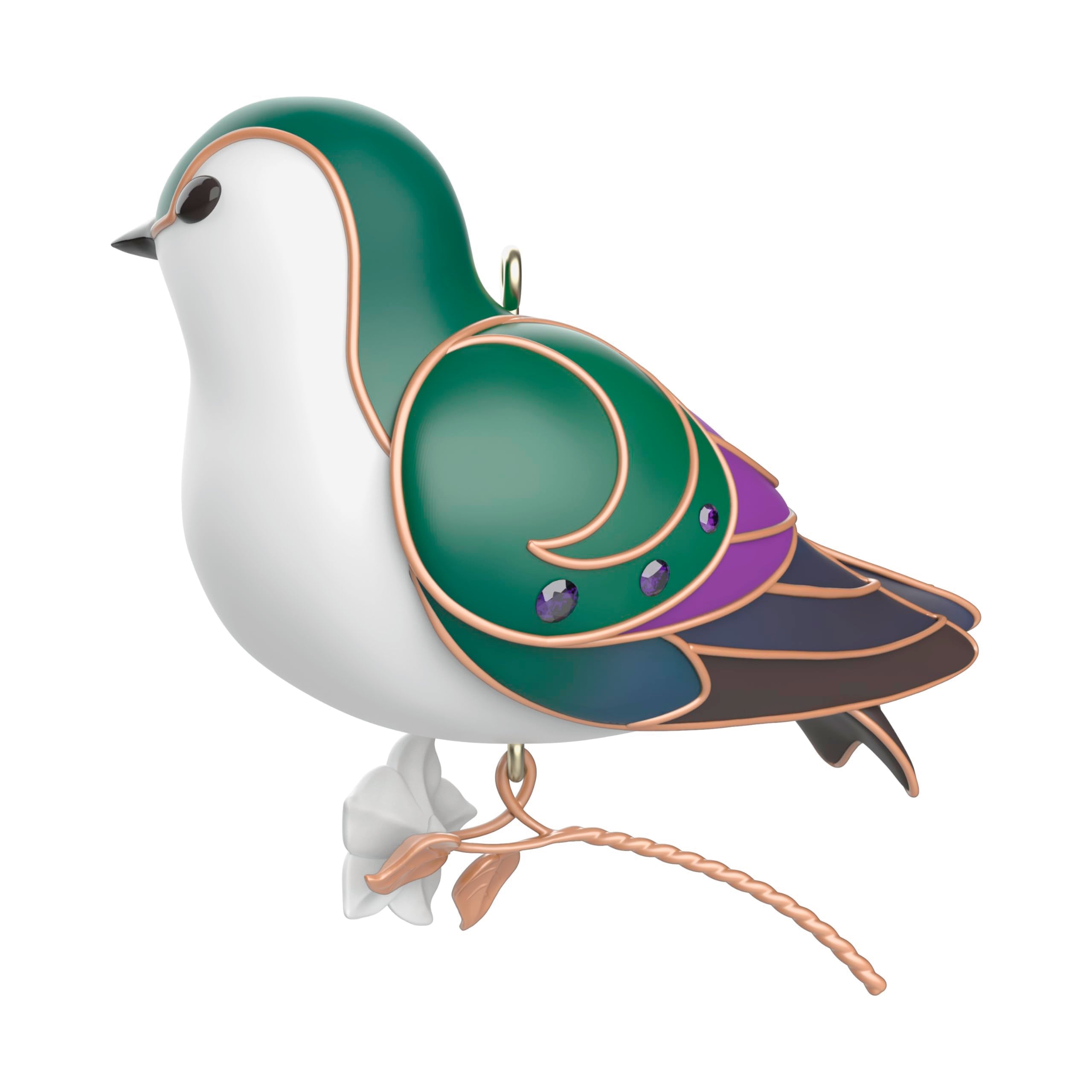 Hallmark Keepsake Christmas Ornament 2024, The Beauty of Birds Violet-Green Swallow, Gift for Her