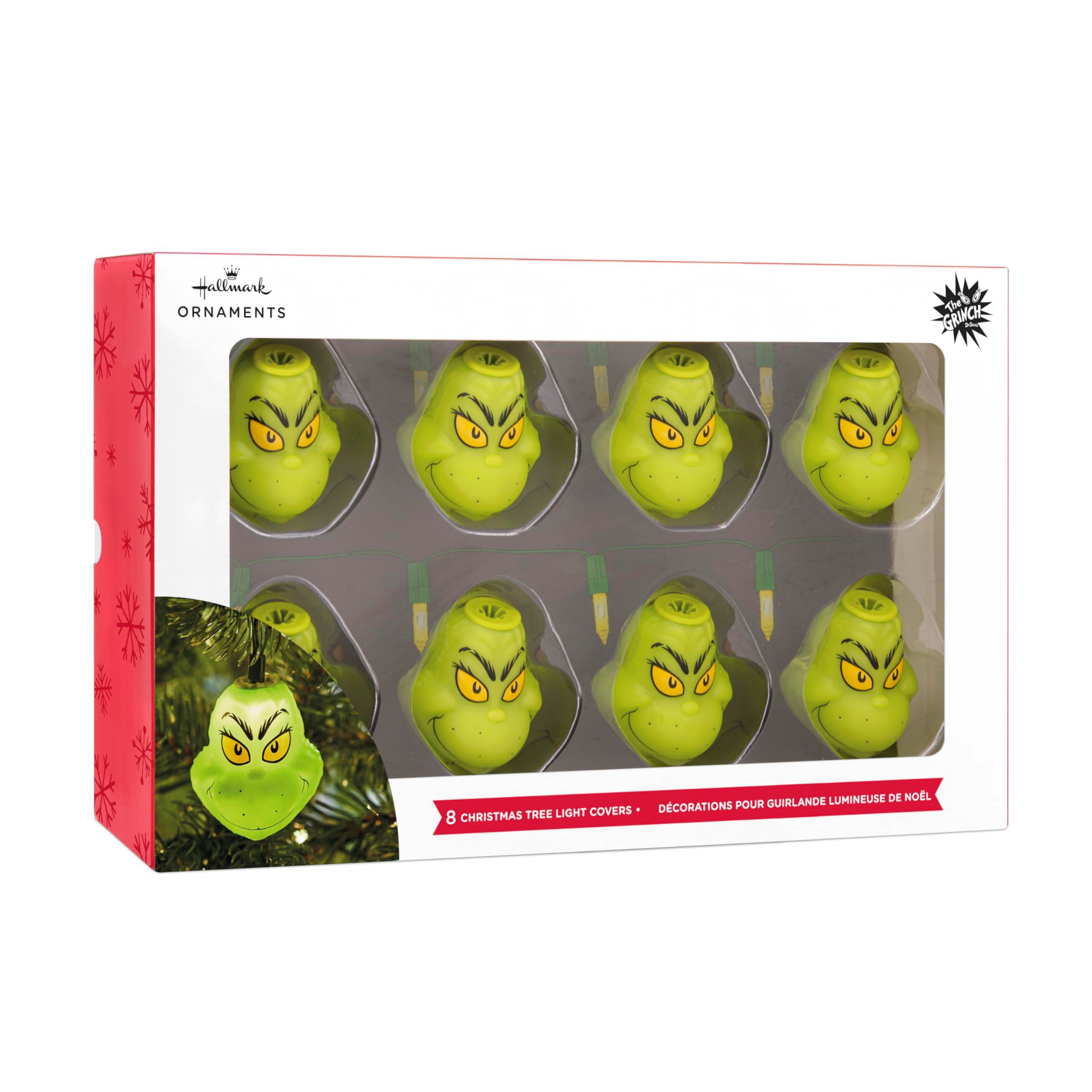 Hallmark Dr. Seuss s How The Grinch Stole Christmas! Christmas String Light Covers, Set of 8