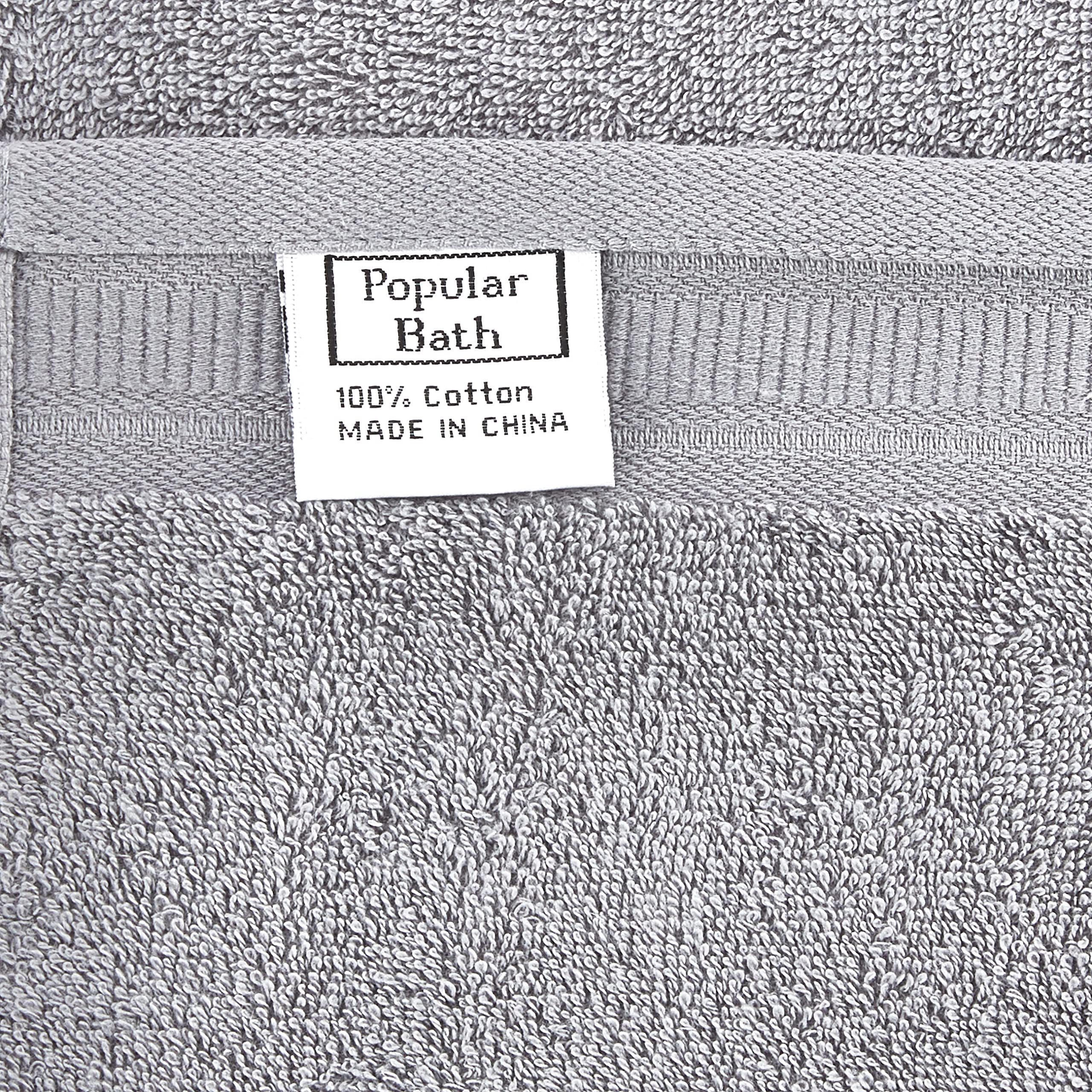 Popular Bath 3-Pc Towel Set Bloomfield, Grey