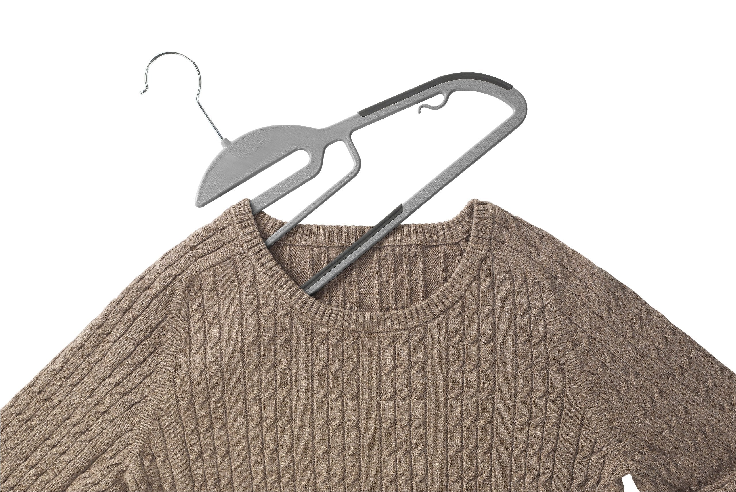 Whitmor Plastic Hangers 5 Pack Non Slip Clothes Hanger Space Saving Coat Hangers 360 Rotating Hook Hanger Heavy Duty Pant Hanger