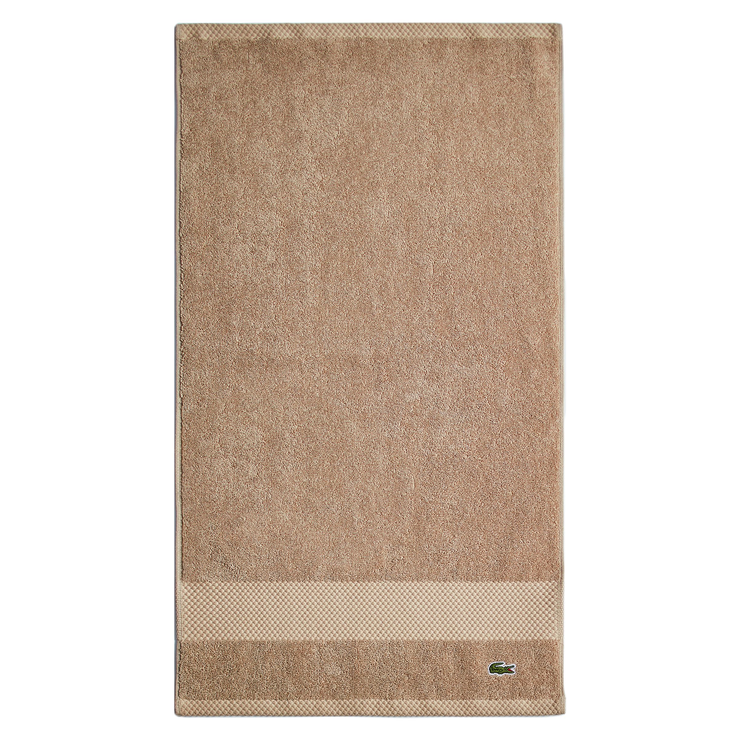 Lacoste Heritage Supima Cotton Hand Towel, Sand, 16'' X 30''
