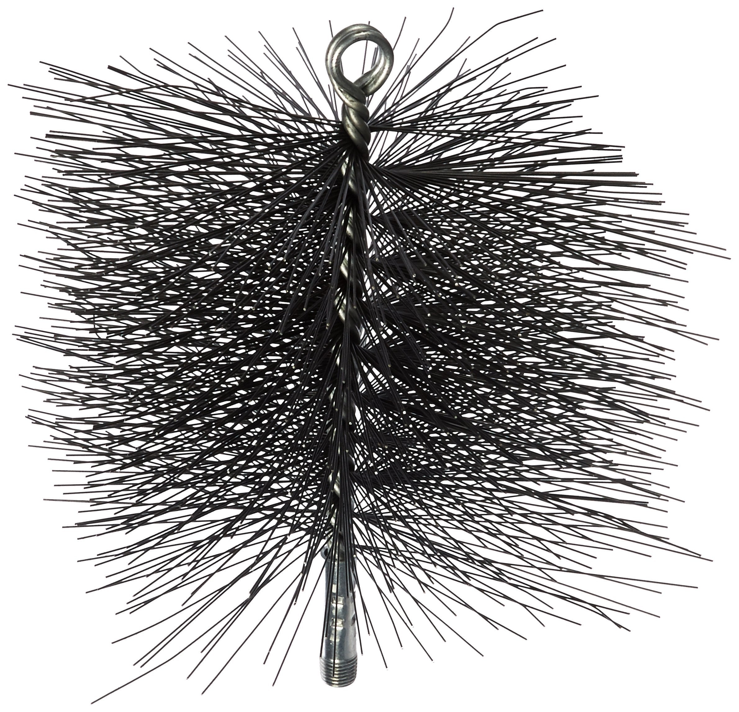 Rutland Products 7-Inch Square Rutland 16507 Wire Thread Fitting Chimney Sweep, 1/4-Inch Pipe, Black