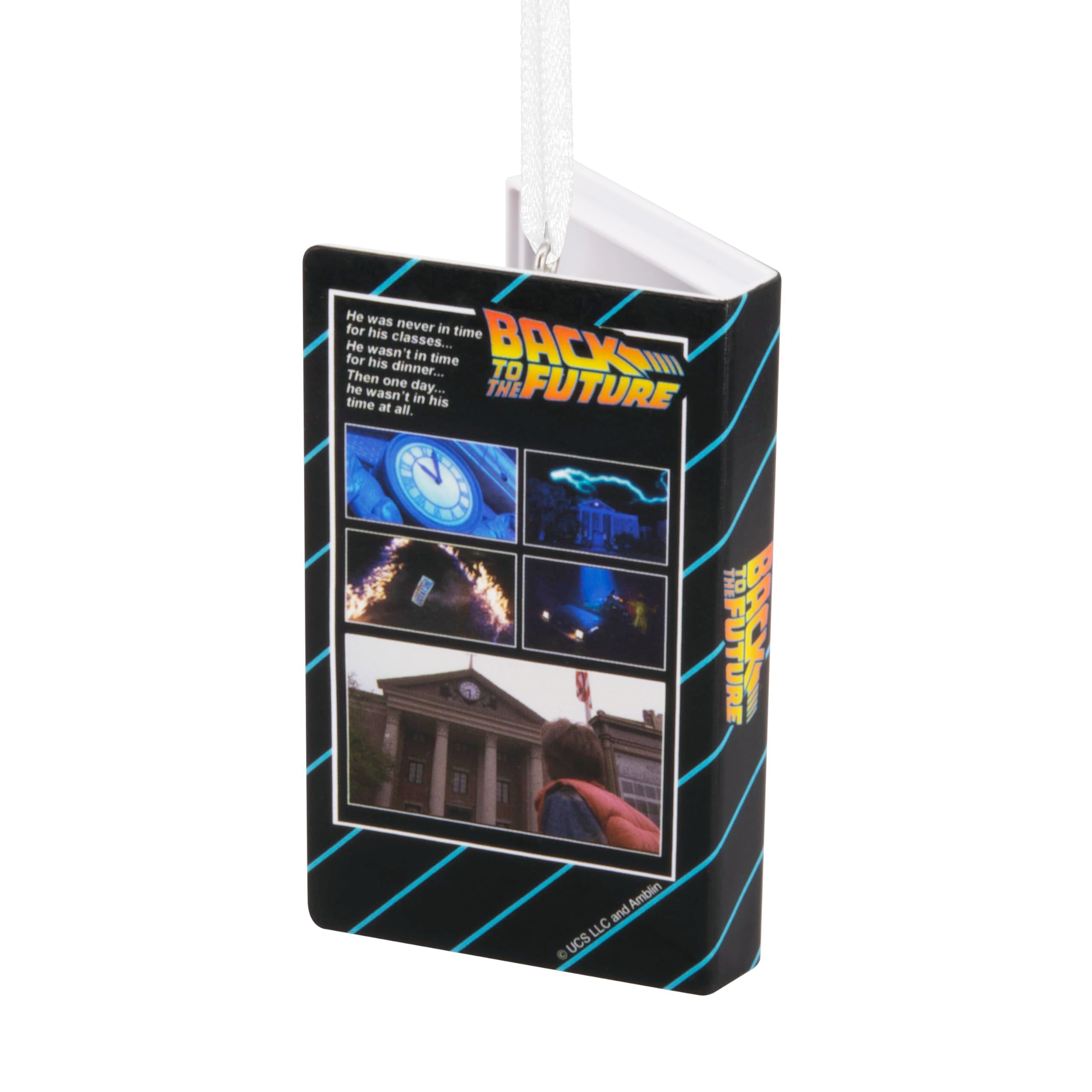 Hallmark Back to The Future Retro Video Cassette Case Christmas Ornament