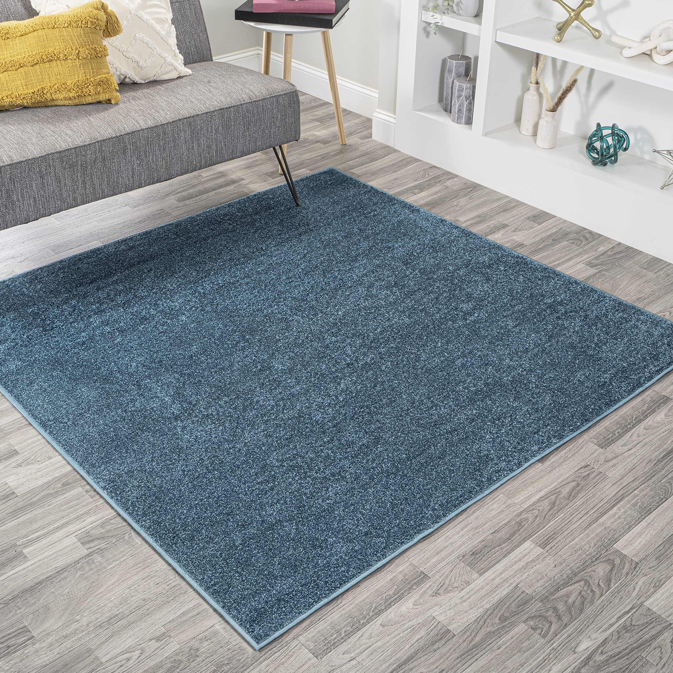 JONATHAN Y SEU100H-5SQ Haze Solid Low-Pile Indoor Area-Rug, Coastal, Bohemian, Minimalist Easy-Washing,Bedroom,Kitchen,Living Ro