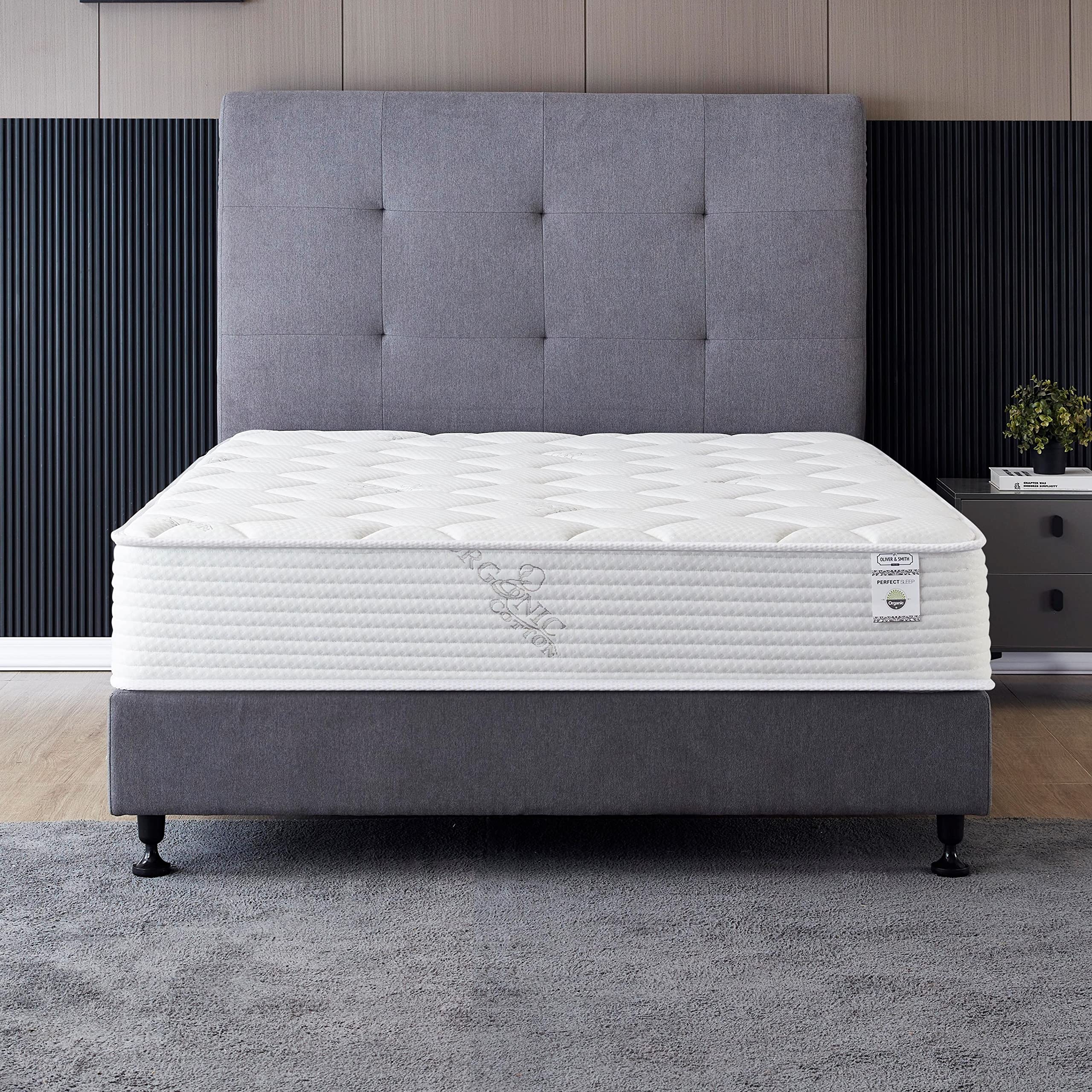 Queen Size Mattress - 10 Inch Cool Memory Foam & Spring Hybrid Mattress With Breathable Cover - Comfort Tight Top - Rolled In A