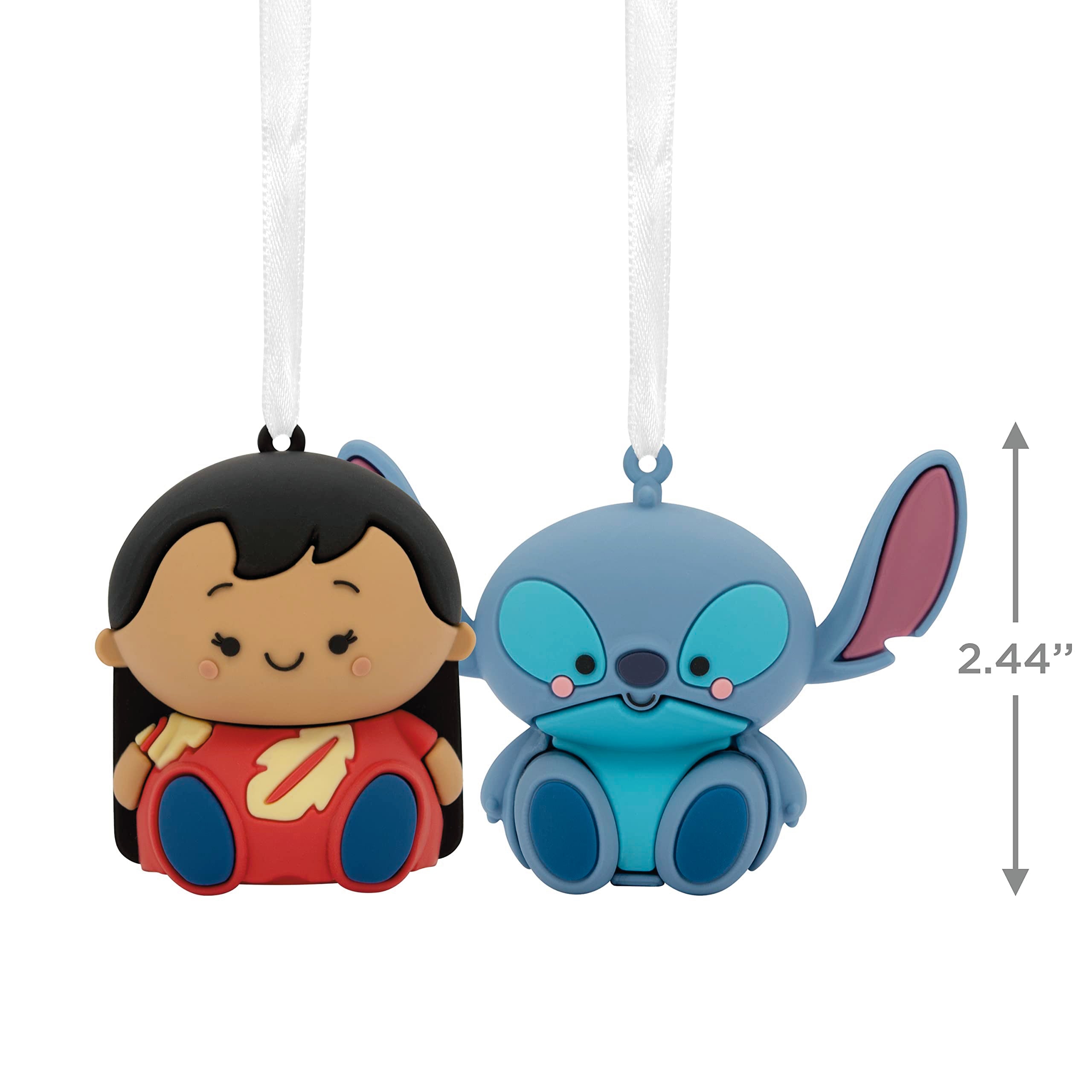 Hallmark Better Together Disney Lilo & Stitch Magnetic Christmas Ornaments, Set of 2, Shatterproof