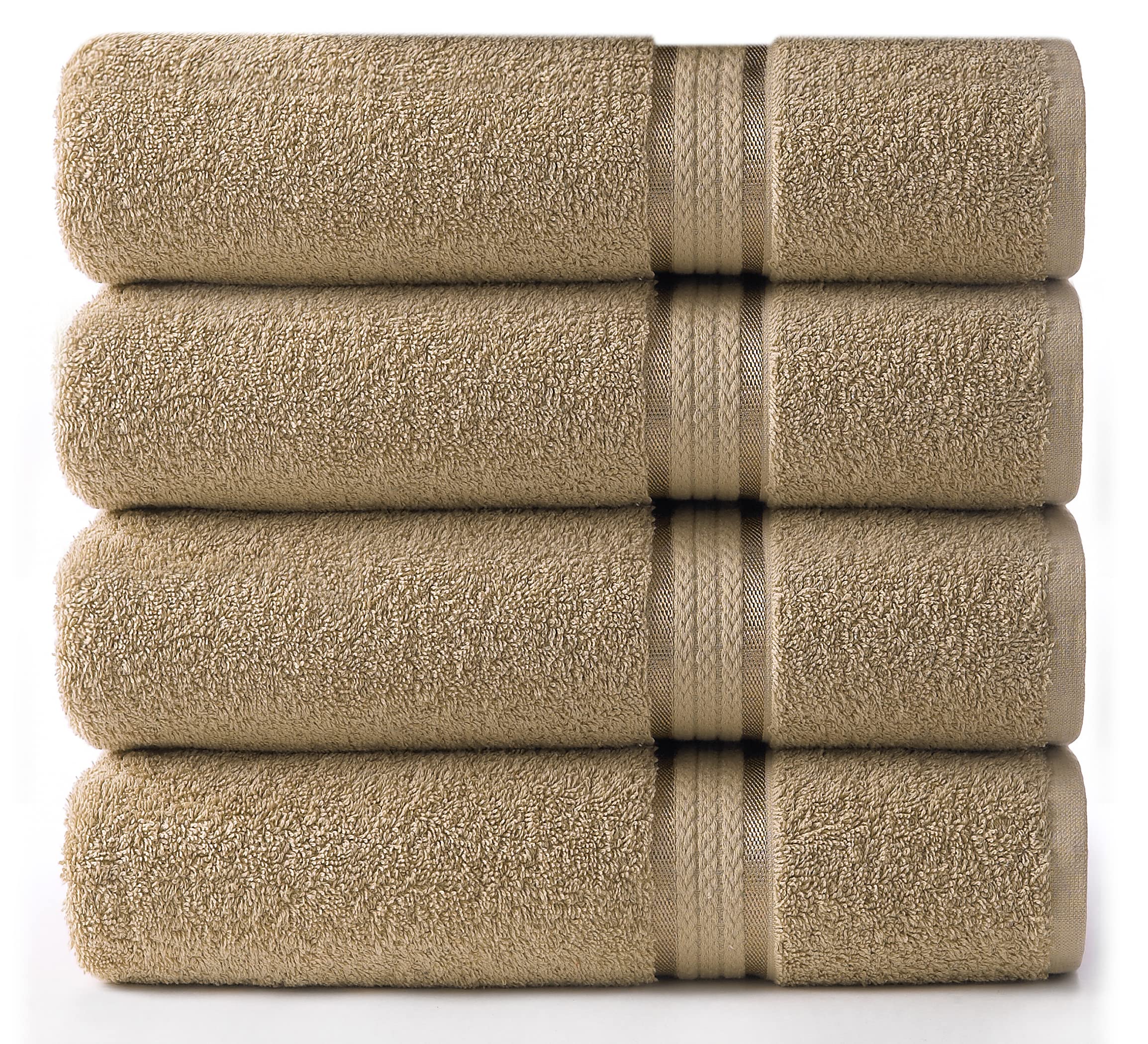 Cotton Craft Ultra Soft Oversized Bath Towels - 4 Pack Extra Large Bath Towel Set - 30X54 - Absorbent Everyday Luxury Hotel Spa
