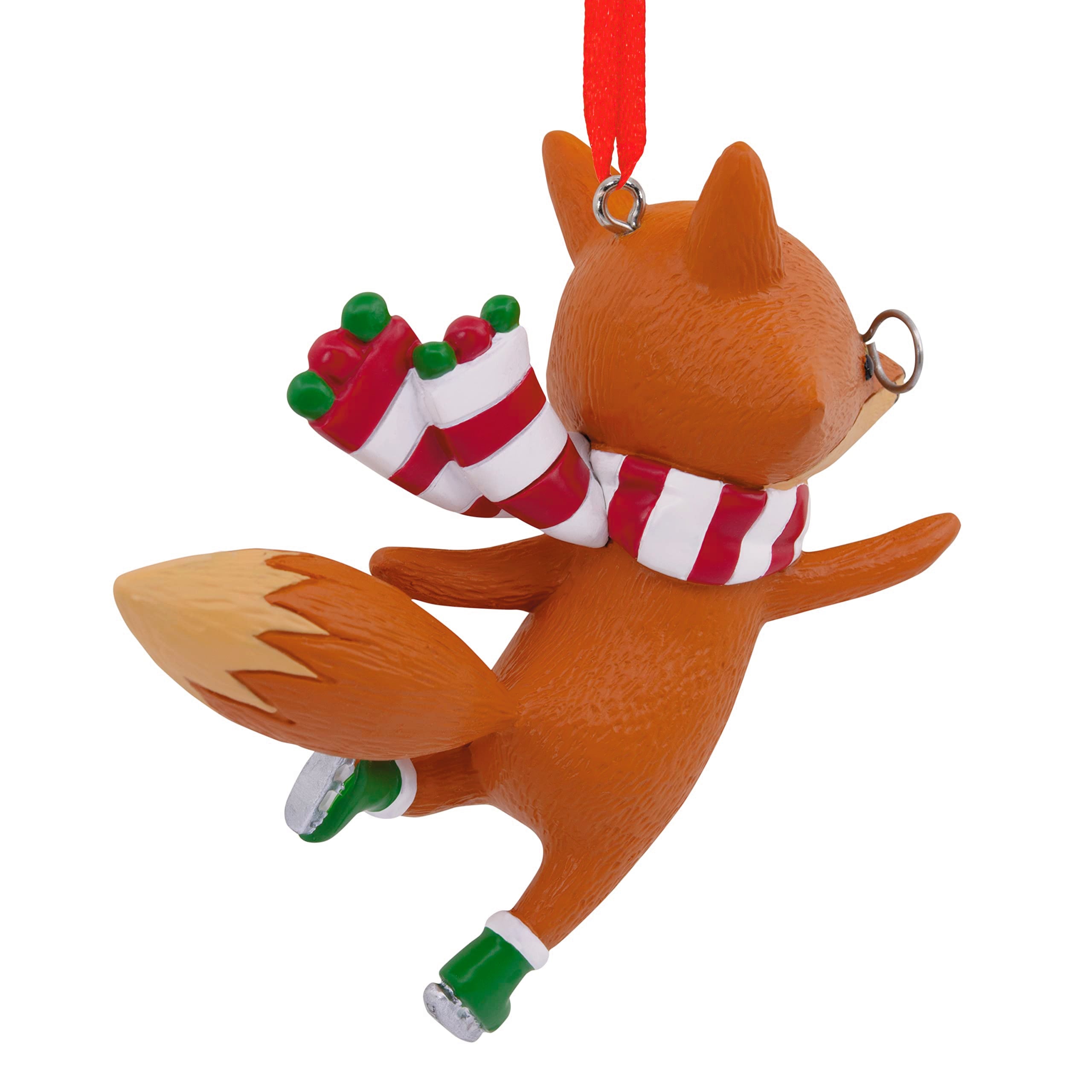 Hallmark Ice Skating Fox Christmas Ornament