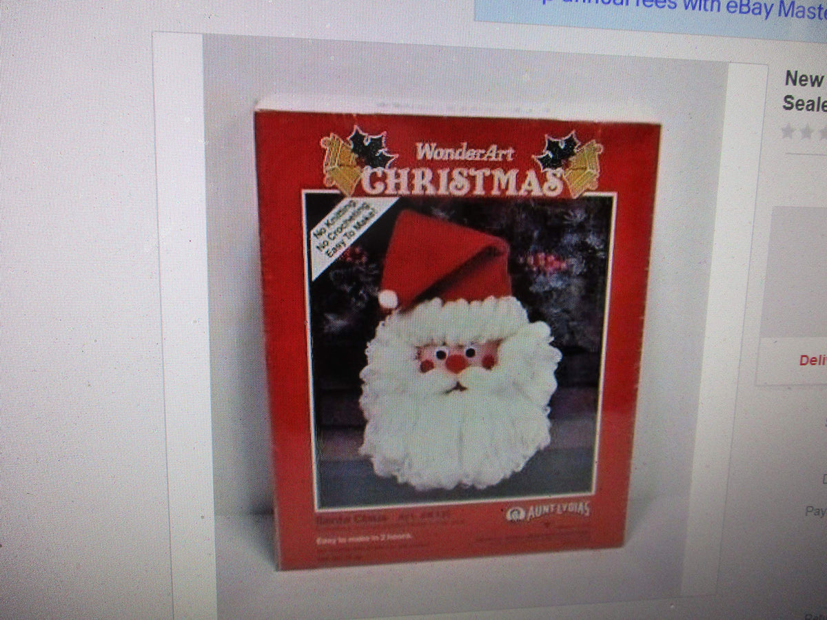 Aunt Lydia'S Wonderart Christmas Santa Claus Art. #K131 1991
