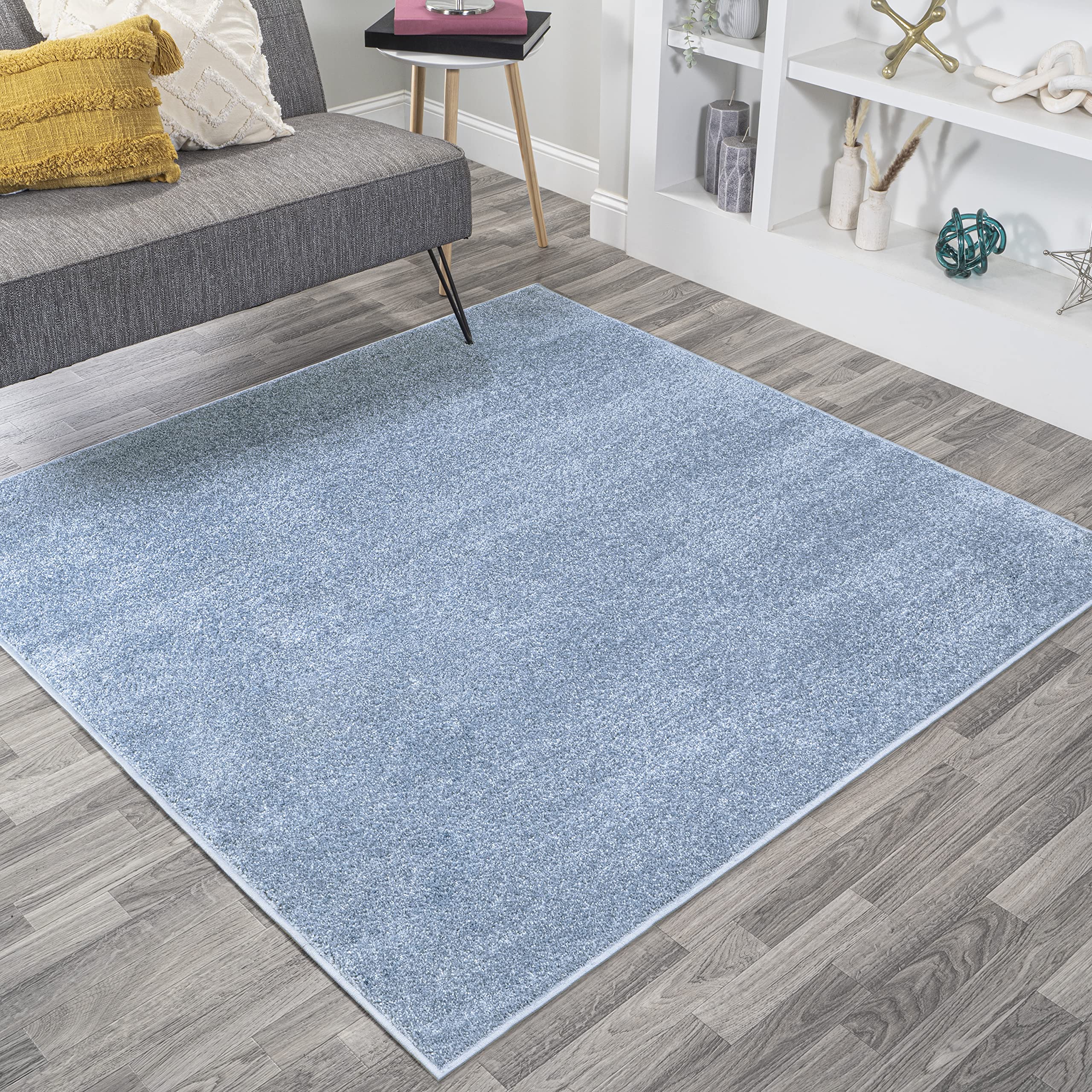 JONATHAN Y SEU100F-6SQ Haze Solid Low-Pile Indoor Area Rug, Coastal, Bohemian, Minimalist, Classic, Casual for Bedroom,Kitchen,L