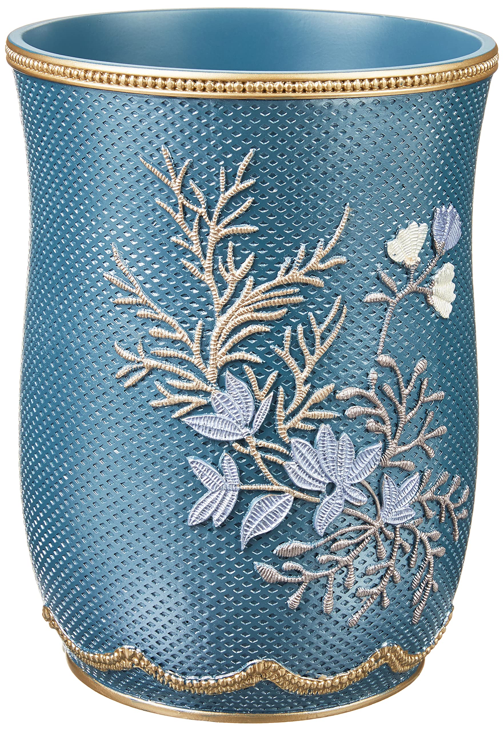 Popular Bath 942668 Capri, Waste Basket, Slate Blue