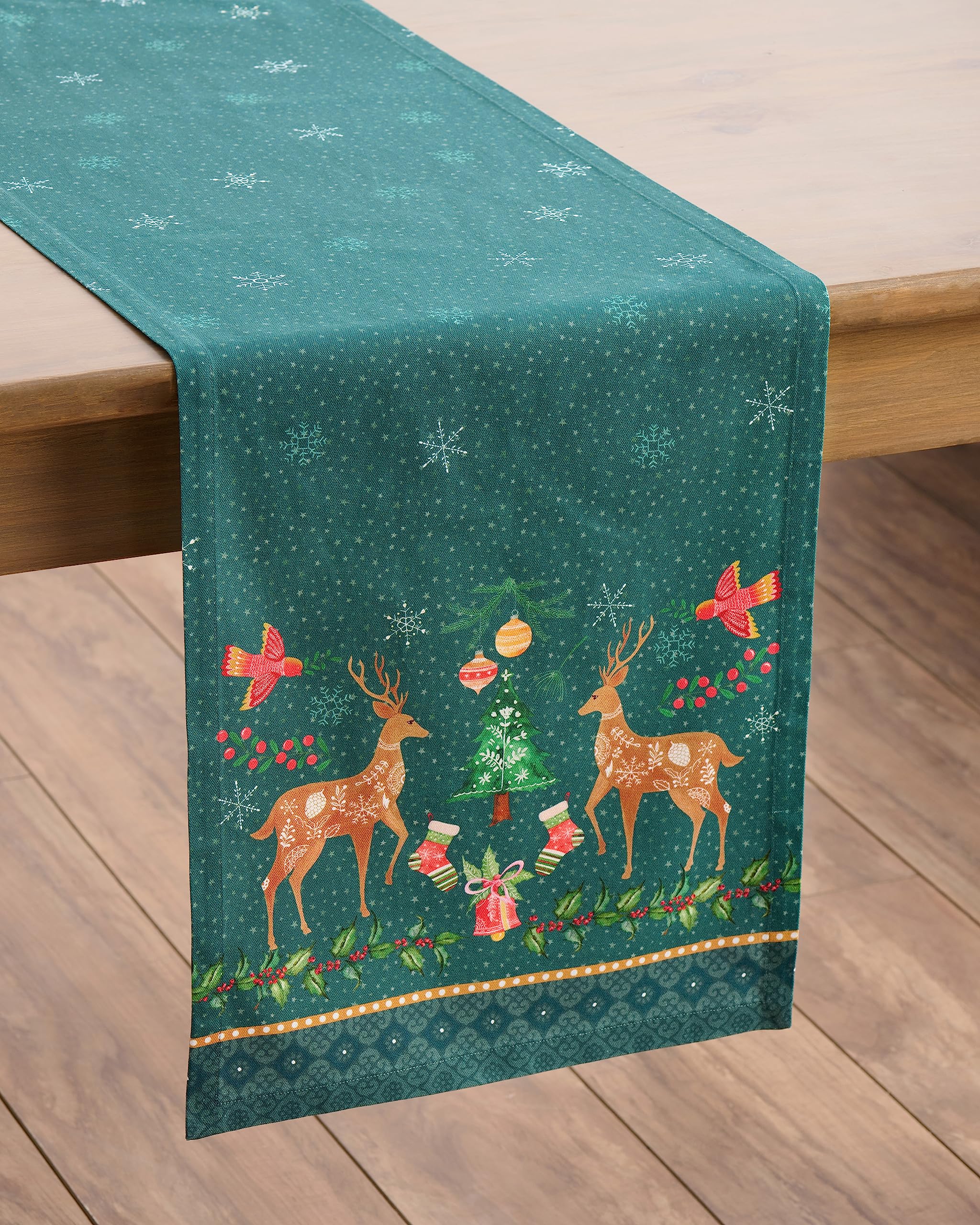 Maison D' Hermine Tablerunner 100% Cotton Table Runner Decorative Table Runners For Mothers Day Gifts, Home, Wedding, Buffet, Hy