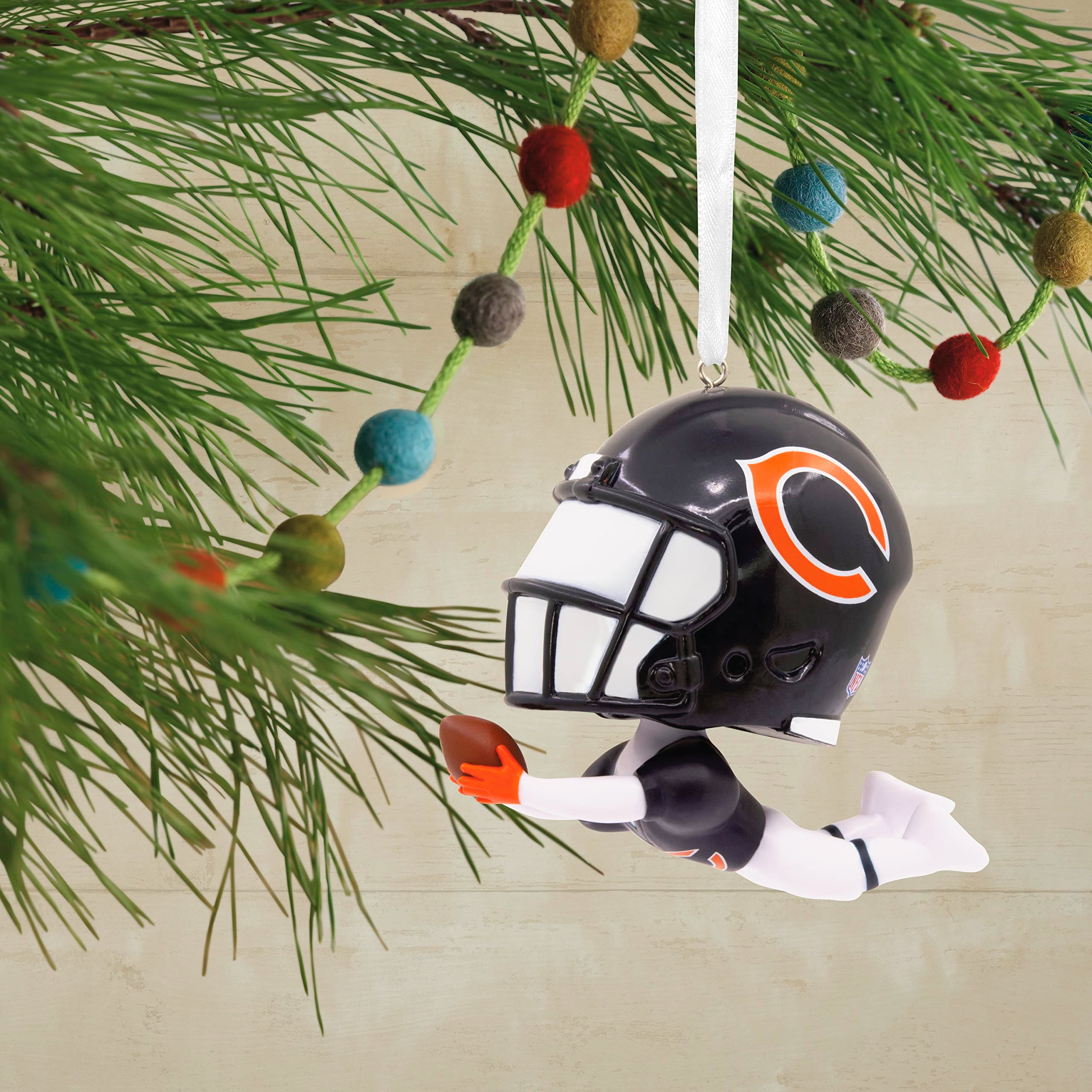 Hallmark NFL Chicago Bears Bouncing Buddy Christmas Ornament