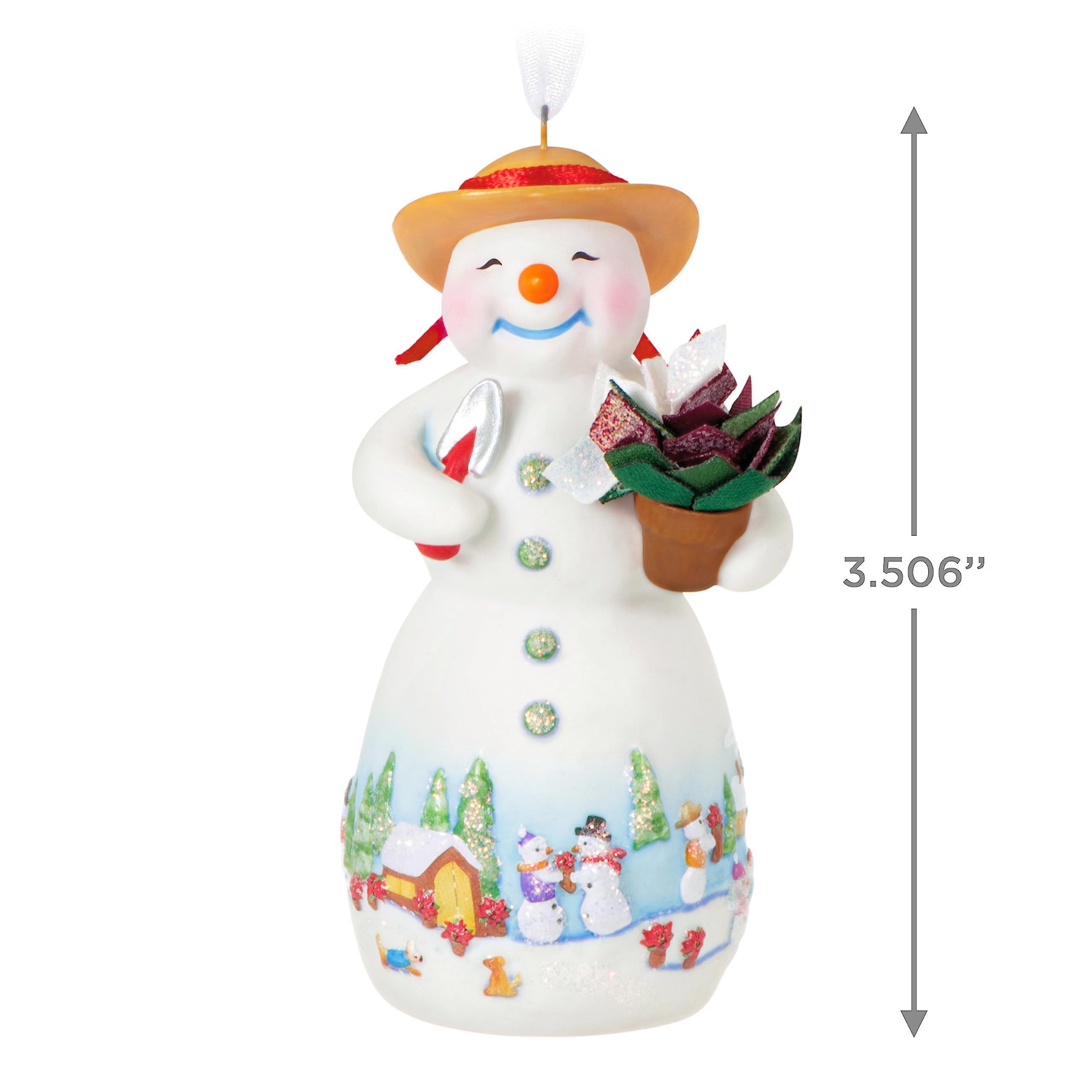 Hallmark Keepsake Christmas Ornament 2023, Snowtop Lodge Terran S. Gardner, Porcelain Ornament, Snowman Gifts