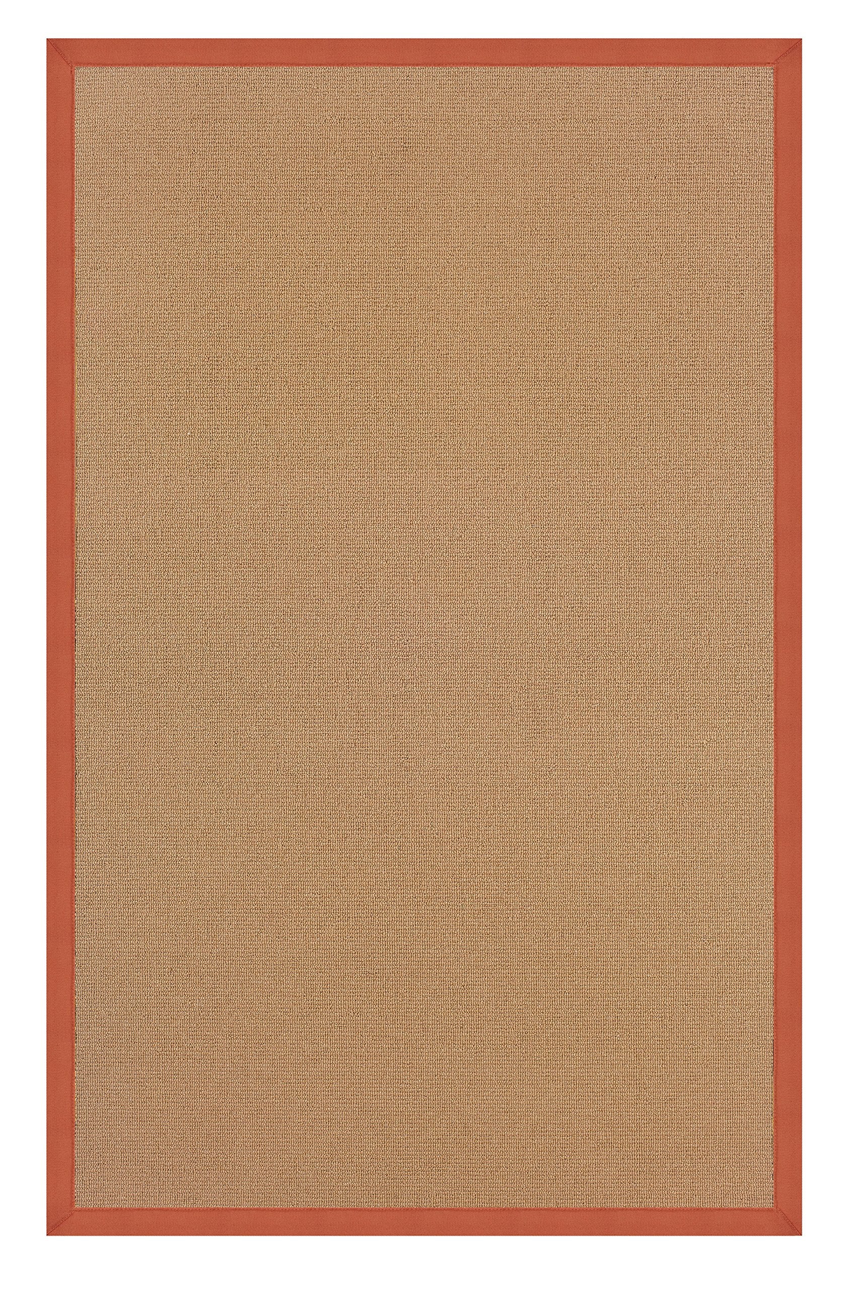 Athena Cork & Burnt Orange 5x8, Rug
