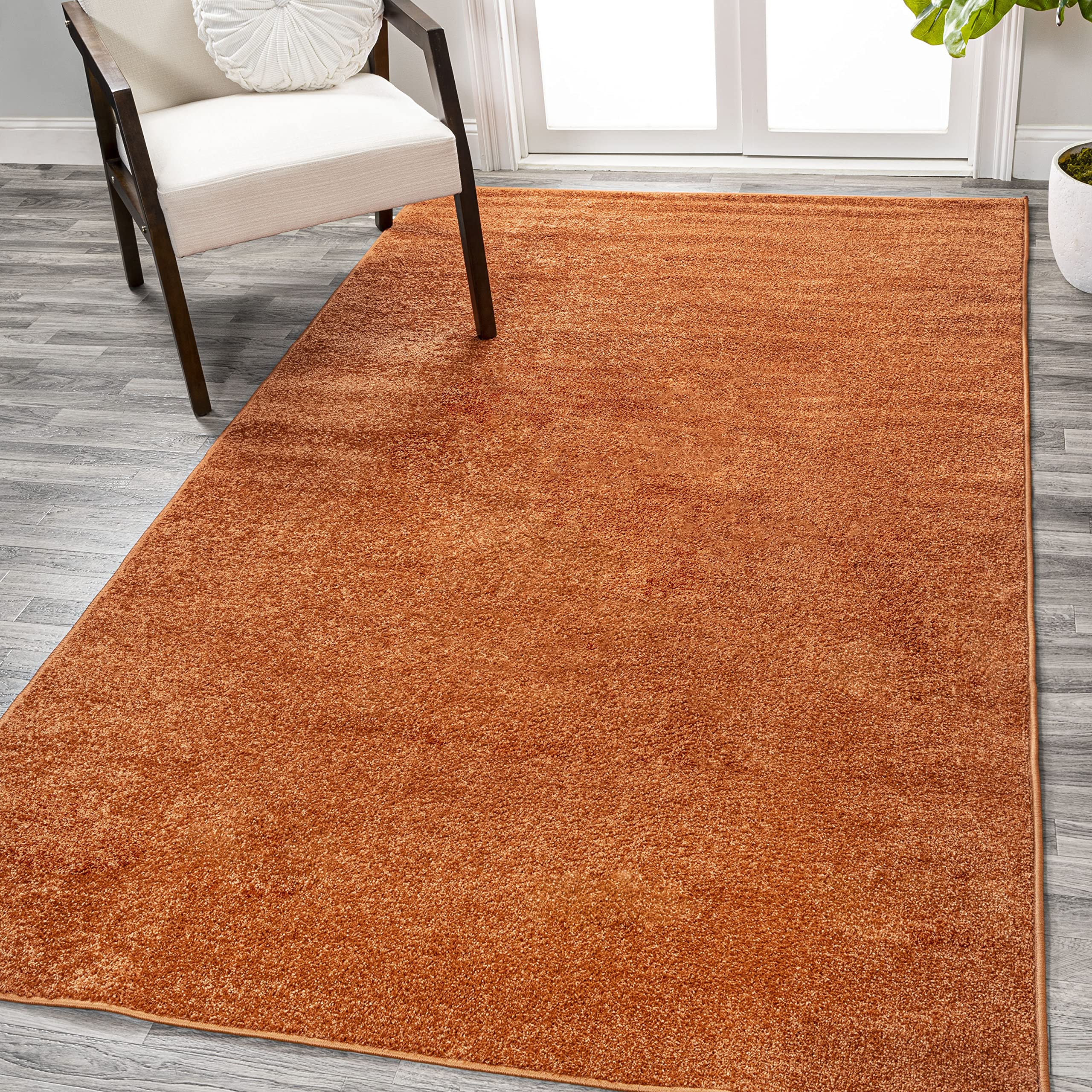 Jonathan Y Seu100M-5 Haze Solid Low-Pile Indoor Area Rug, Solid, Easy Cleaning, Bedroom, Dining Room, Kitchen, Living Room, Non