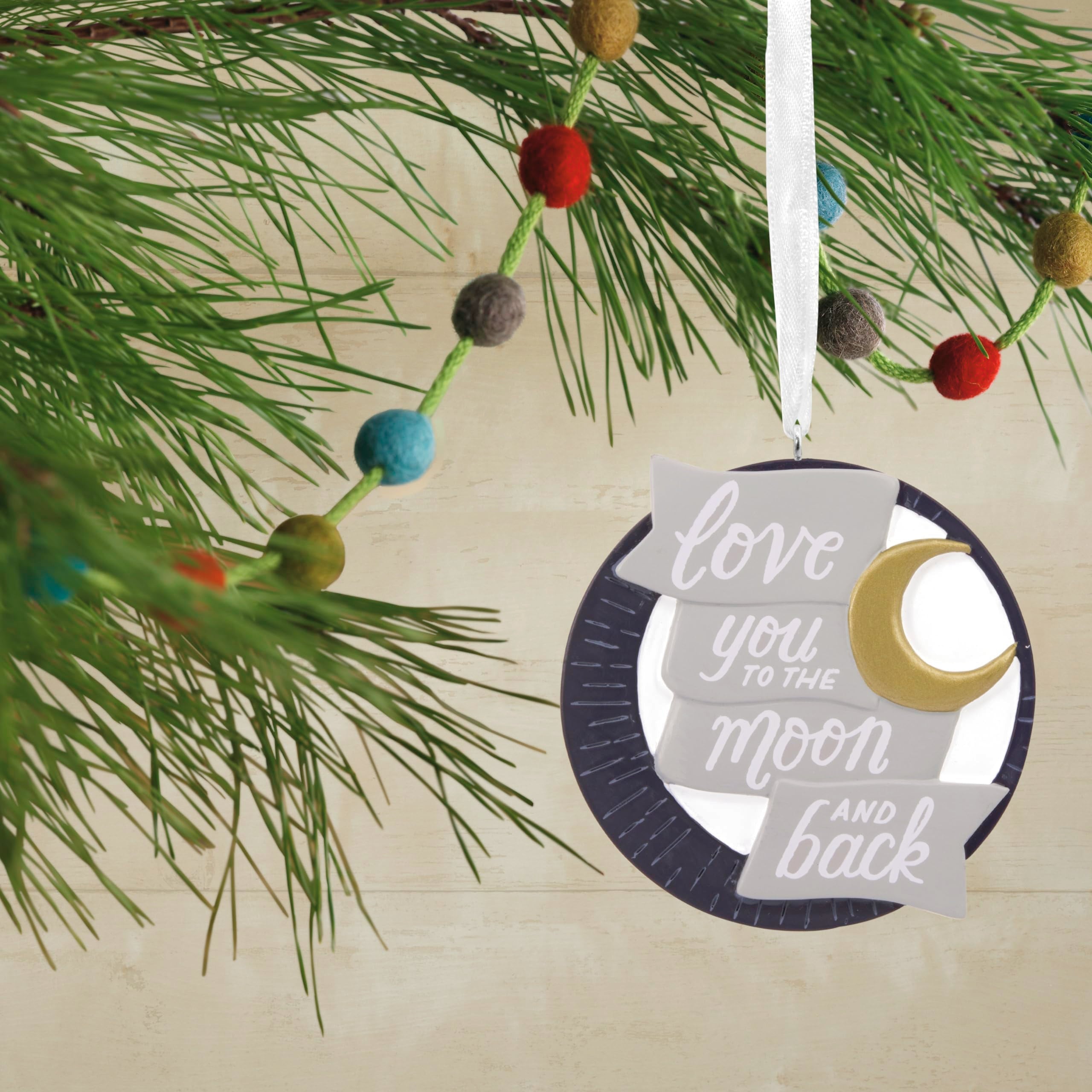Hallmark Love You to The Moon and Back Christmas Ornament