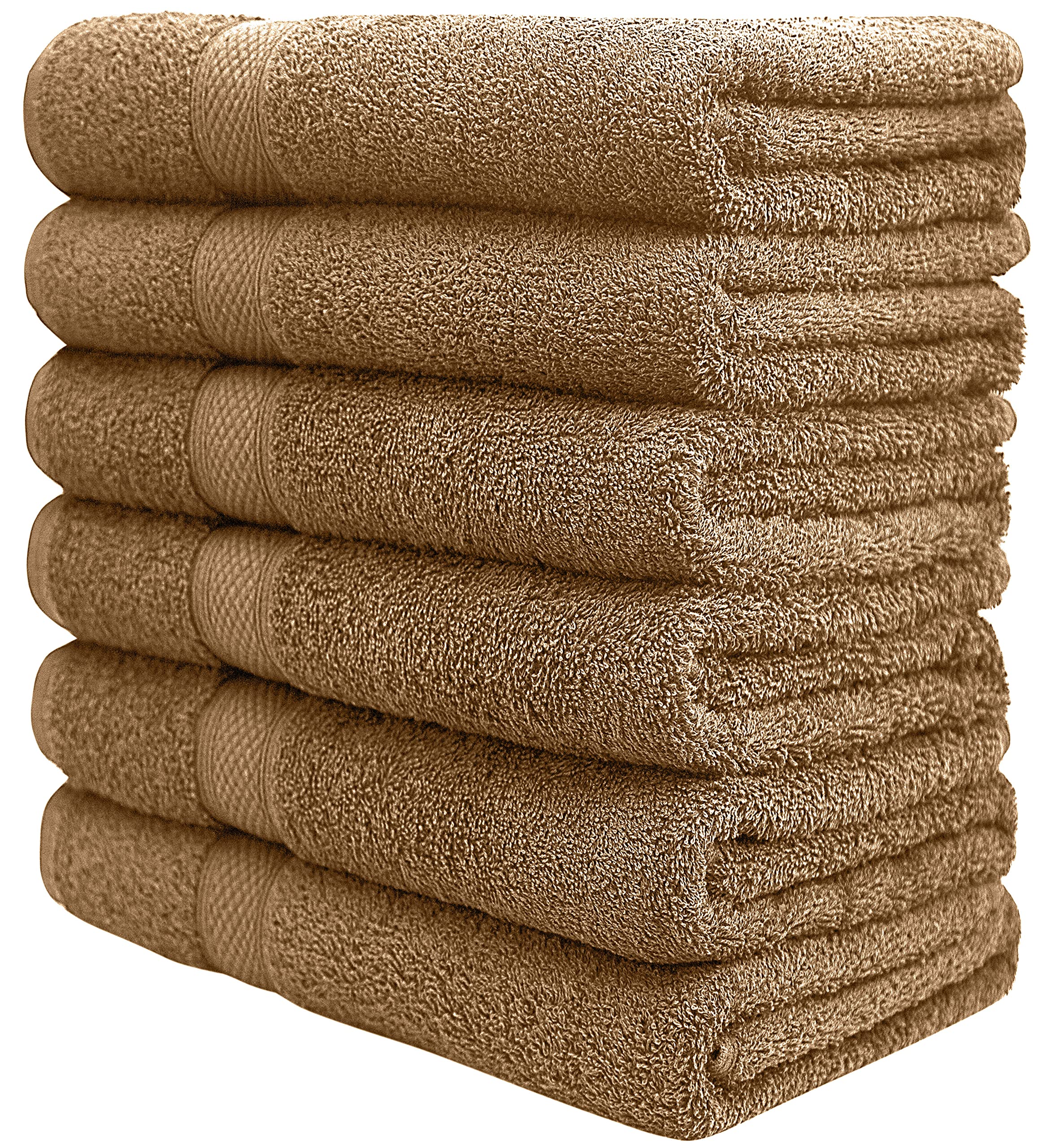 Pleasant Home Bath Towels Set Of 6 (24    X 50   ) 100% Cotton, 515 Gsm | Lightweight, Soft & Absorbent Luxury Towels For Bathro