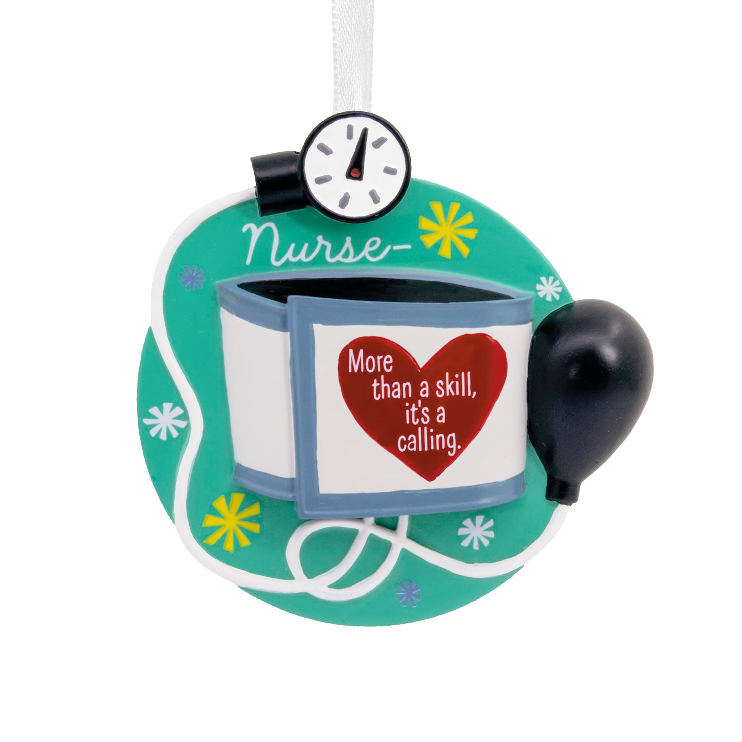 Hallmark Nursing is a Calling Blood Pressure Cuff Christmas Ornament